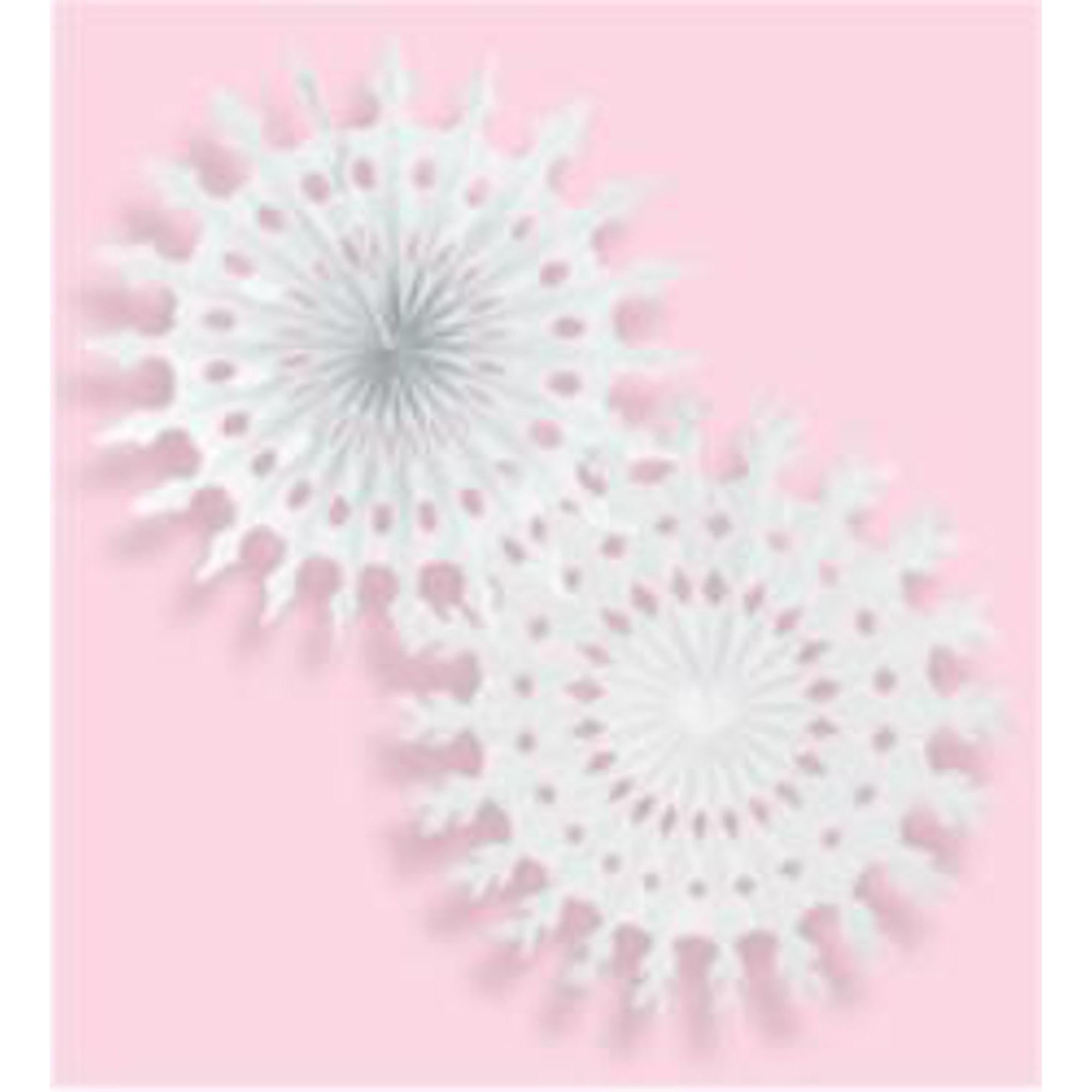 15-Pack White Art Tissue Snowflakes - Bulk Pack of 100 for DIY Christmas Decorations, Winter Crafts & Party Decor