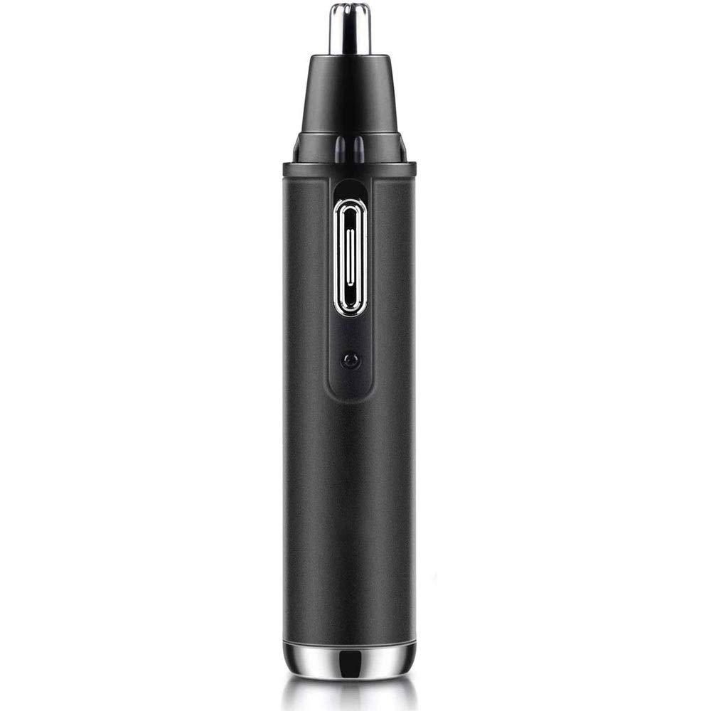 Professional 4-in-1 Painless Nose & Ear Hair Trimmer for Men & Women - Waterproof Stainless Steel Head with Dual Edge Blades & Quiet Motor - Includes Cleaning Brush - Perfect for Travel, Grooming & Personal Care