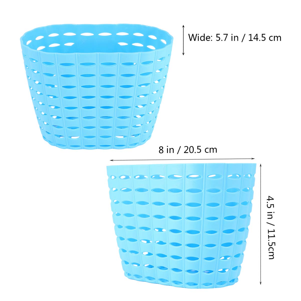 Garneck Kids Bike Basket - Front Handlebar Basket for Children's Bicycles, Small & Lightweight, DIY Gift Set (Orange) - Perfect for School Commutes, Picnics & Outdoor Adventures