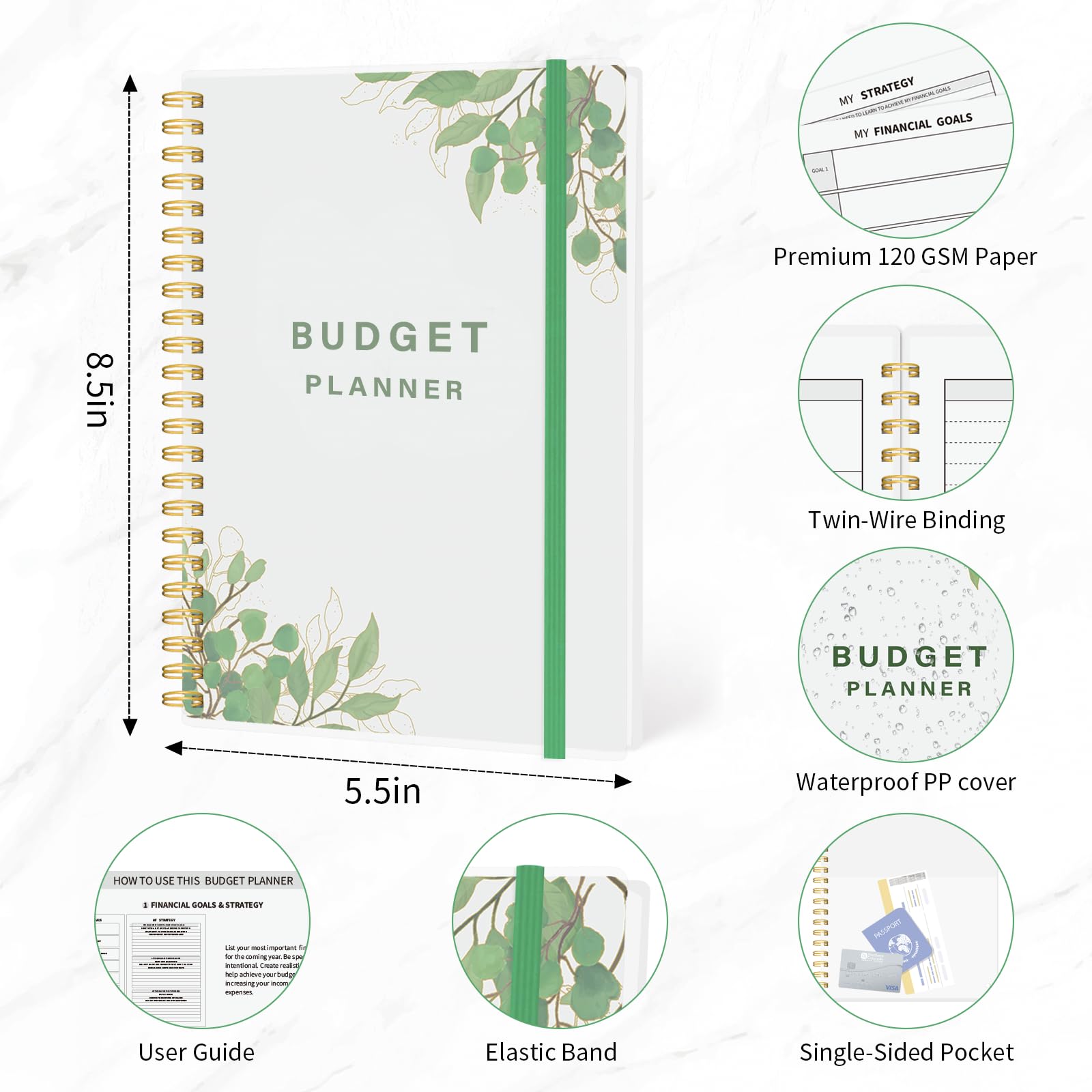 2025 Budget Planner & Monthly Bill Organizer - Financial Planner with Expense Tracker, Savings Goals & Income Management - Perfect for Personal Finance, Household Budgeting & Money Management | Great for Students, Families & Financial Planning Enthusiasts
