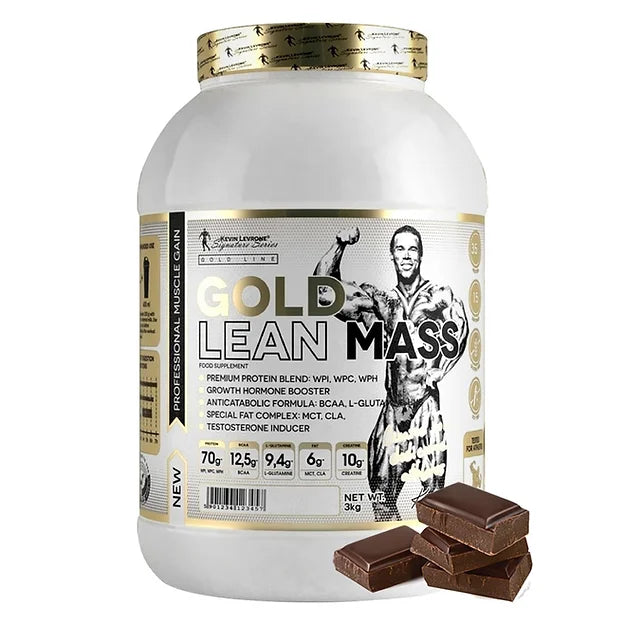 Kevin Levrone GOLD Lean Mass Gainer - 3 kg (6.6 lbs) Protein Powder for Muscle Growth & Recovery | Ideal for Bodybuilding, Fitness & Post-Workout Nutrition