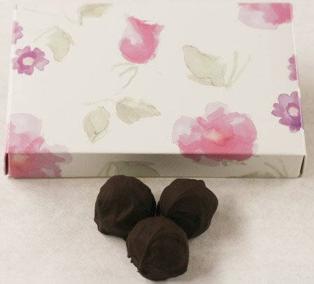 Dark Chocolate Blood Orange Truffles 8oz - Gourmet Gift Box for Holidays