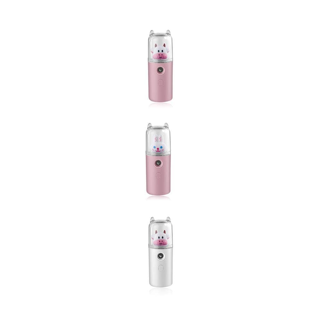3 Pack Multi-Purpose Mist Sprayer - 30ml Portable Humidifier & Face Steamer with Auto Power-Off - for Travel, Home, Salon & Outdoor Beauty Care - Hydrates Skin & Improves Air Moisture