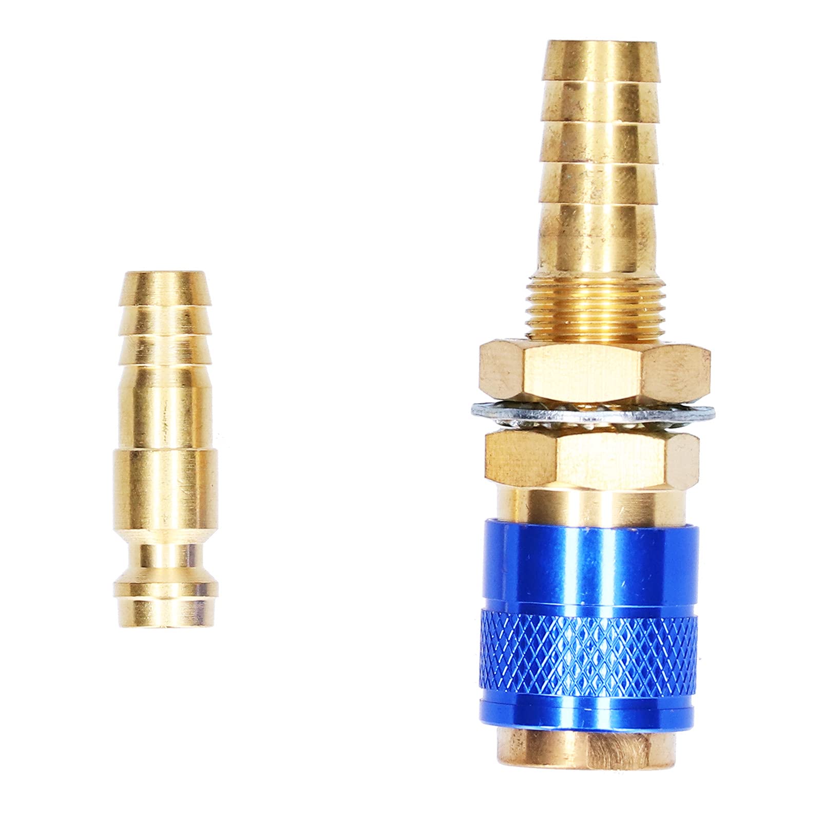 Brass Quick Connector for TIG Welding Torch - Welding Equipment Accessory (Blue) for Professional Use