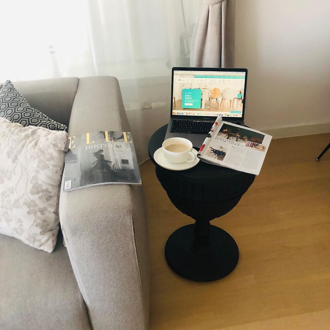 Qeeboo Capitol Side Table - Modern End Table with Unique Design for Living Room, Bedroom & Office - Perfect for Small Spaces, Decor & Storage