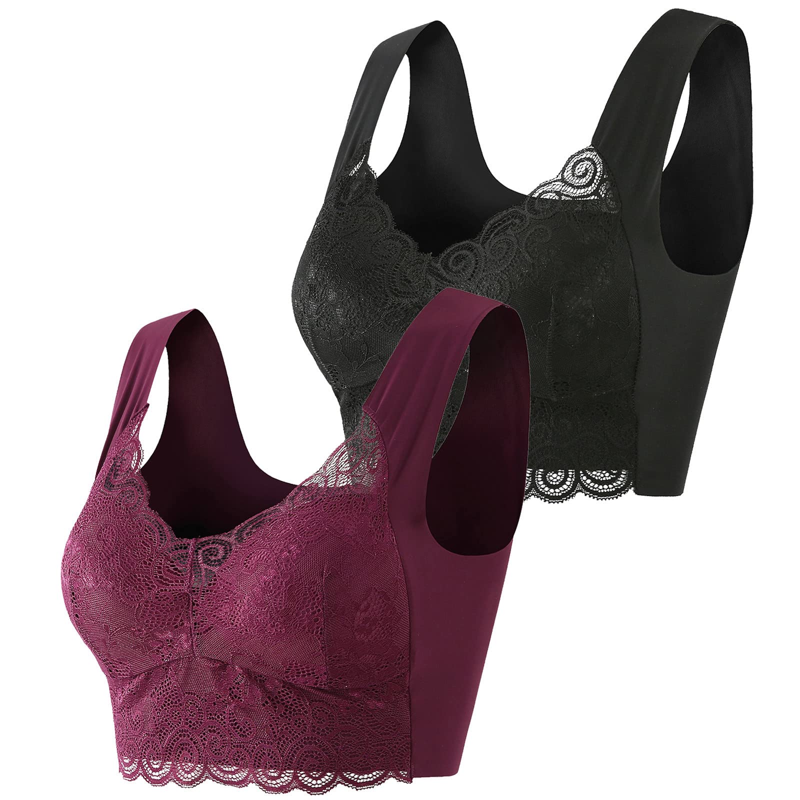 Strapless Bras for Women - Low Back Adjustable Shapewear, Sexy Lace Camisole & Bralette | Comfortable Support for Wedding, Evening Dresses & Everyday Wear