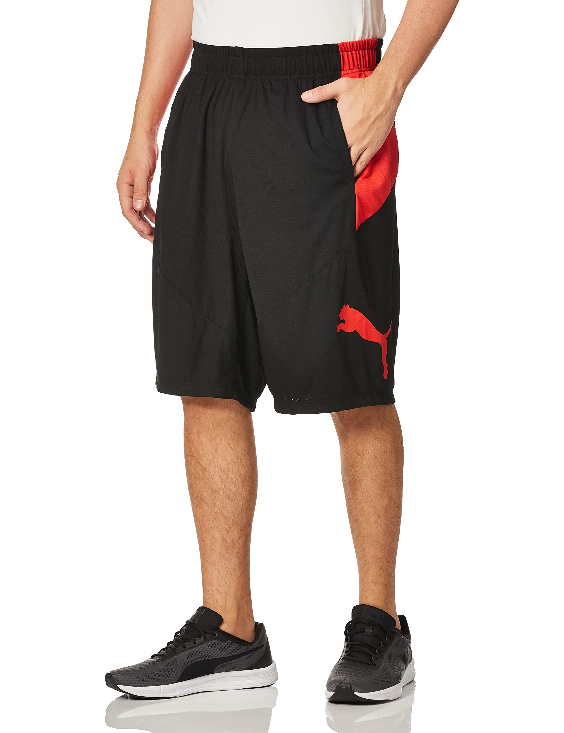 PUMA Men's Cat Athletic Shorts - Lightweight Running & Gym Workout Shorts for Men - Comfortable Training & Basketball Shorts for Sports & Casual Wear