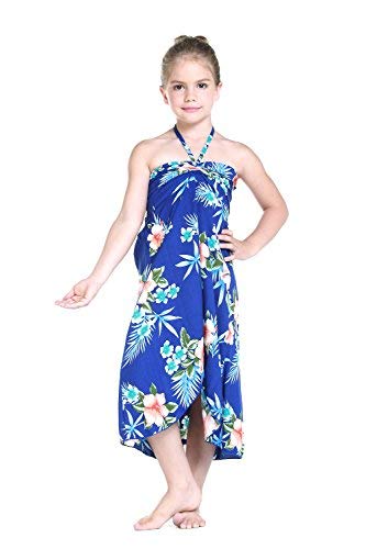 Hawaiian Halter Dress for Women - Floral Hibiscus Red Summer Beach Dress | Perfect for Vacations, Pool Parties & Tropical Getaways
