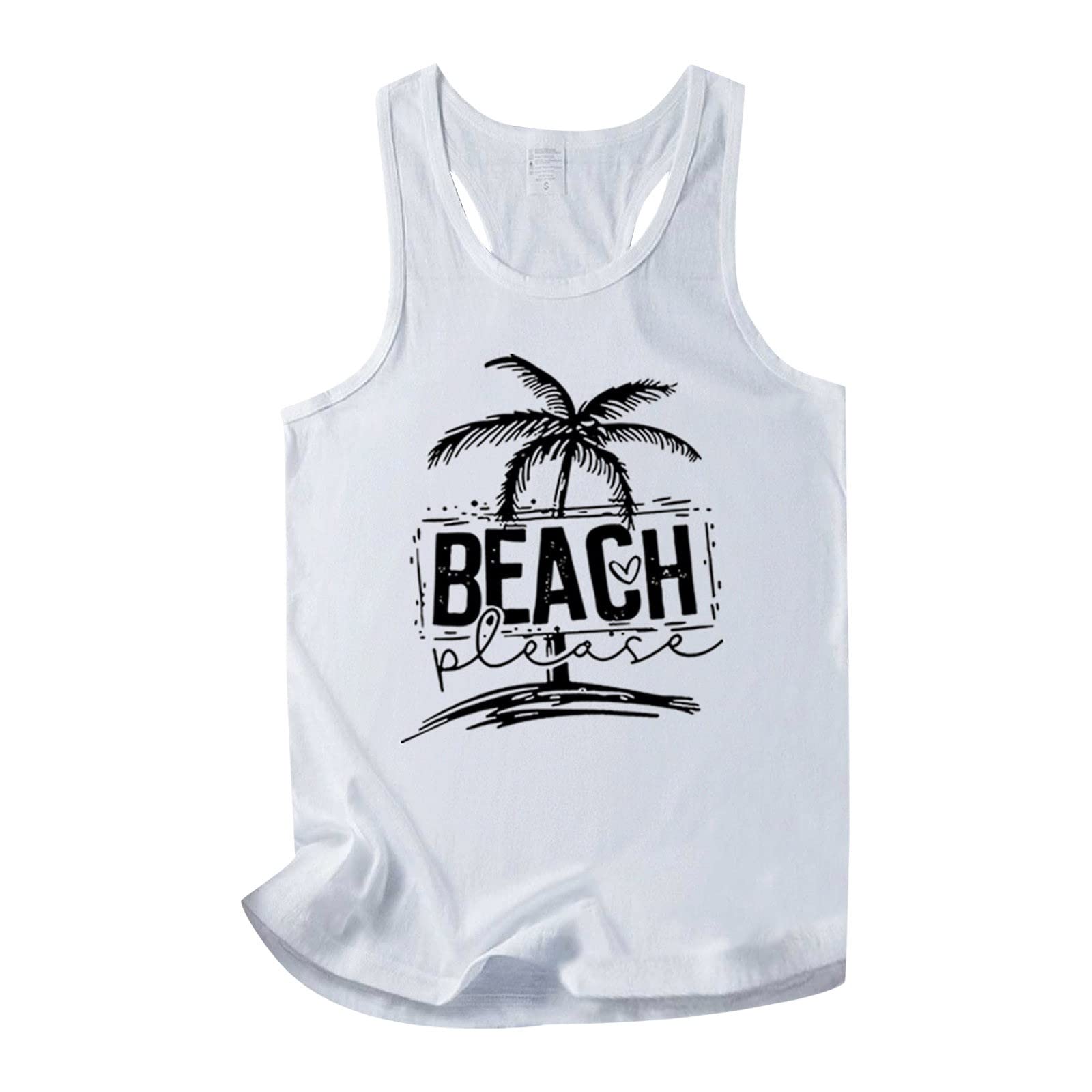 QUFECH Women's Cropped Tank Tops - Round Neck Solid Color Long Sleeve Printed Summer Tops, Sleeveless Vest & Halter Tops for Casual Wear, Gym, Beach & Outdoor Activities