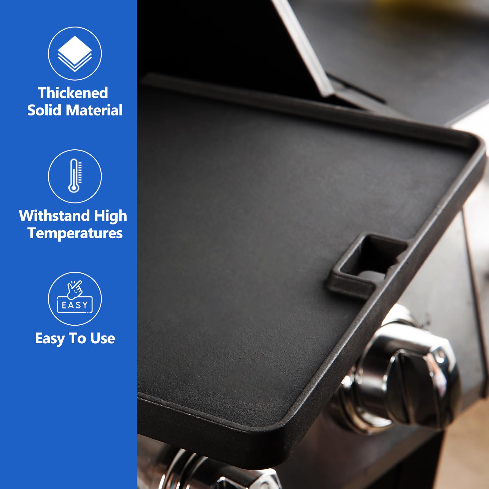 Weber Summit 400 600 Series Cast Iron Reversible Grill Griddle Pan Replacement Parts - Compatible with S-470, S-670, E-470, E-670, E-420, E-450, Summit Gold A/B/D, A6/B6/C4/D4/D6 Models - Perfect for Outdoor BBQ, Camping & Backyard Cooking