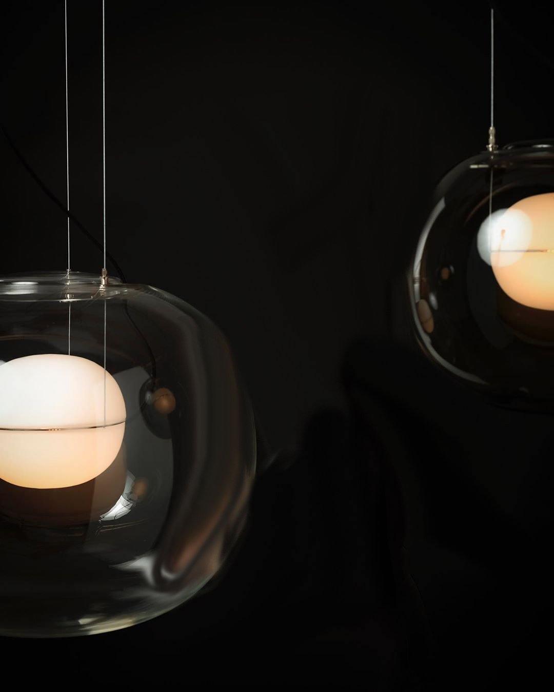 Levita Orb Pendant Light - Modern Glass Hanging Lamp for Kitchen Island, Dining Room & Bedroom Lighting - Dimmable LED Chandelier for Home Decor