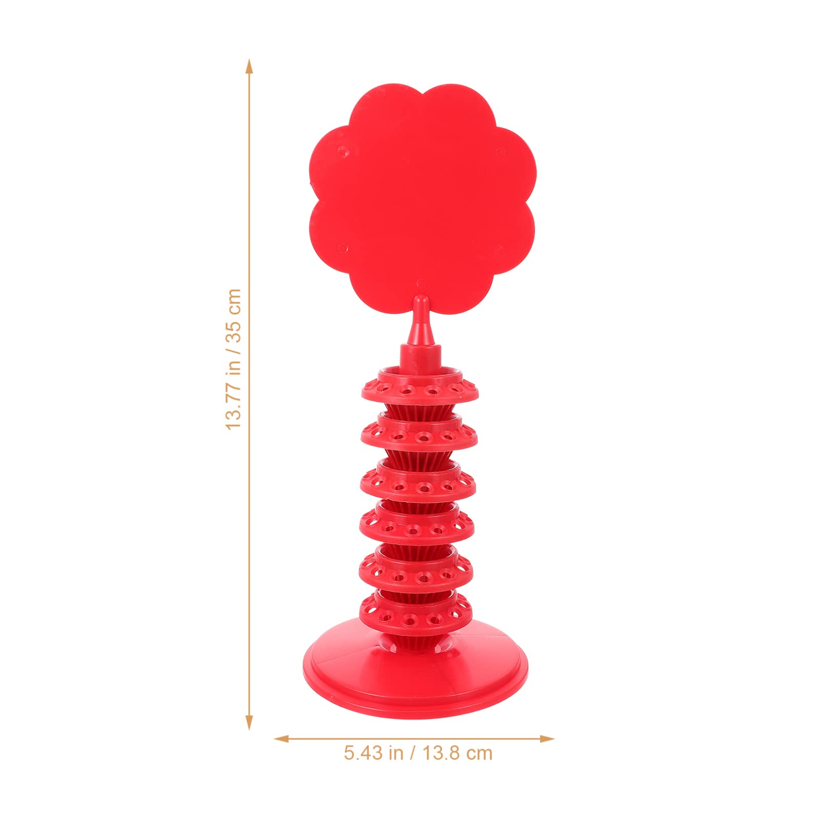Tofficu Red Lollipop Candy Display Stand - 6 Tier Dessert Tower for Bakery, Candy Store, Party Decor & Sweet Table Display