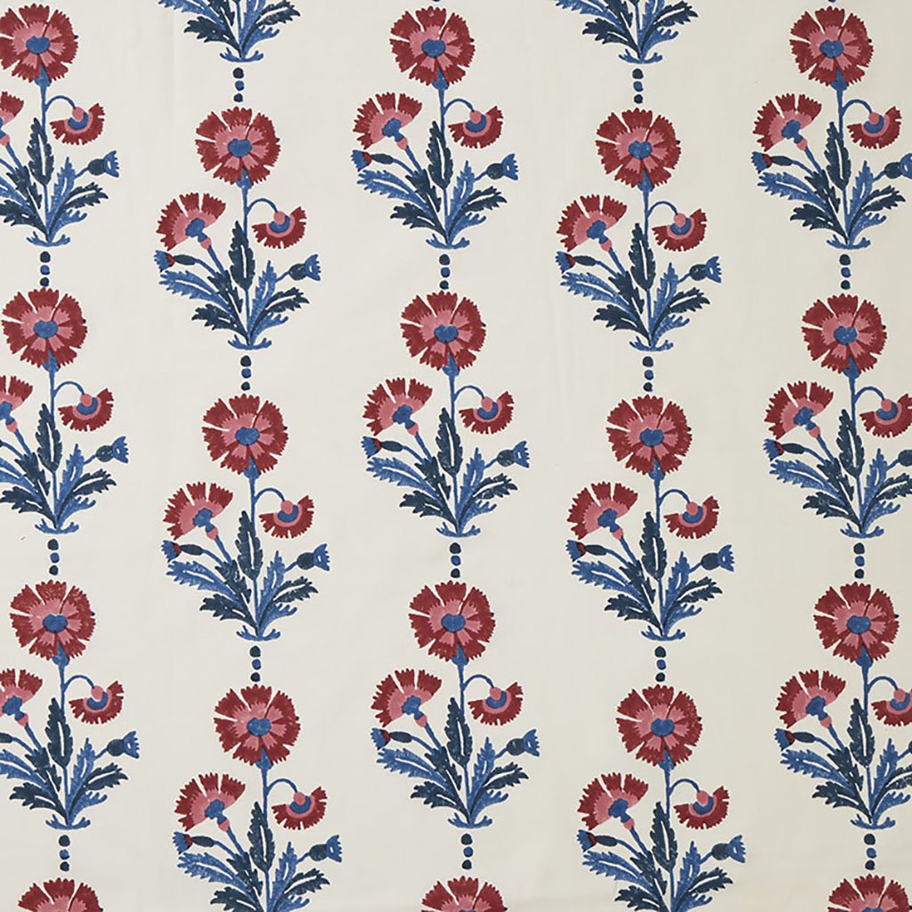 Handmade Block Printed Cotton Fabric - Indigo & Iron Dyed - Perfect for Boho Home Decor, Quilting & DIY Crafts
