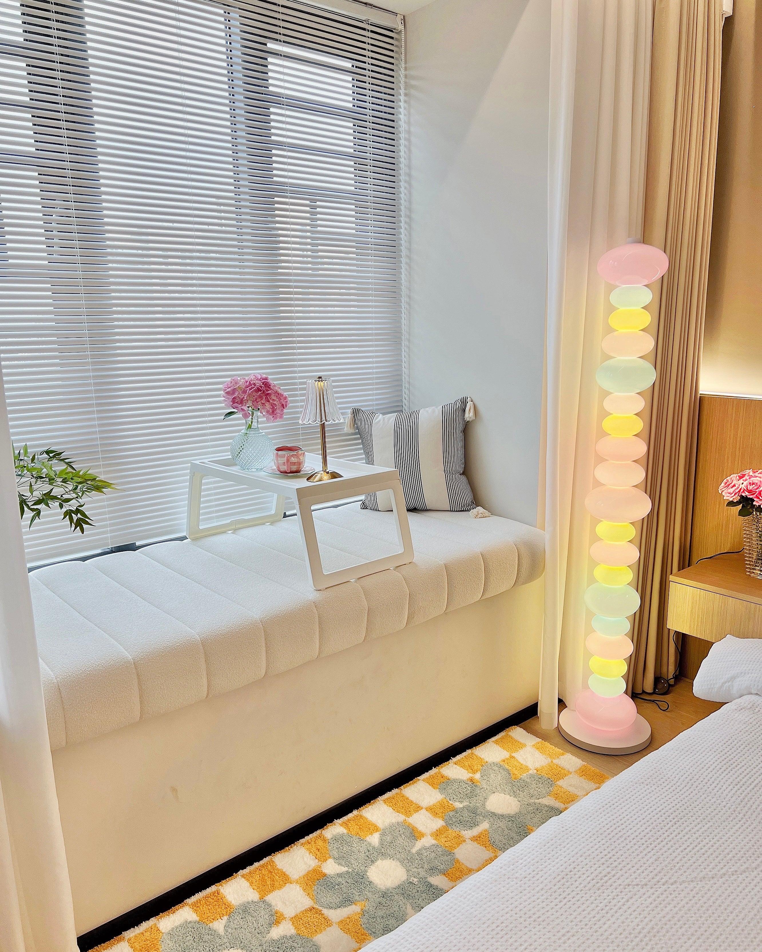 Modern LED Candy Floor Lamp for Living Room - Adjustable Brightness, Warm White Light, Perfect for Bedroom, Office & Reading Corner