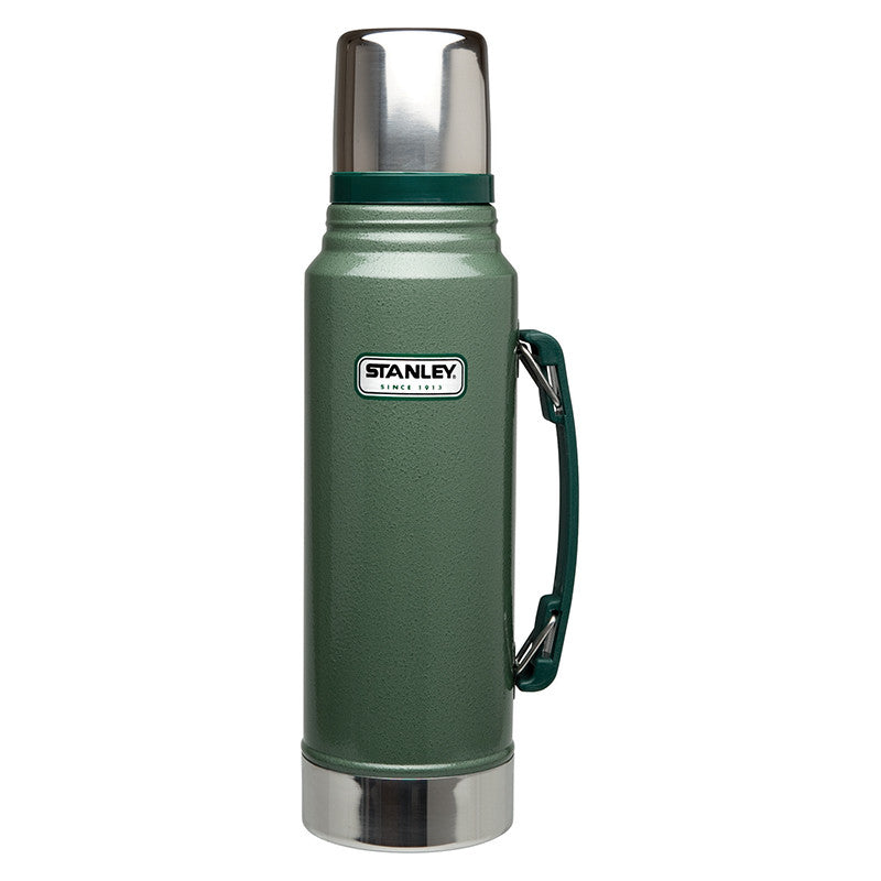 Stanley Classic Vacuum Insulated Stainless Steel Water Bottle - 1 Liter (34oz) Leakproof Thermos for Hot & Cold Beverages - Perfect for Hiking, Camping, Office & Outdoor Adventures