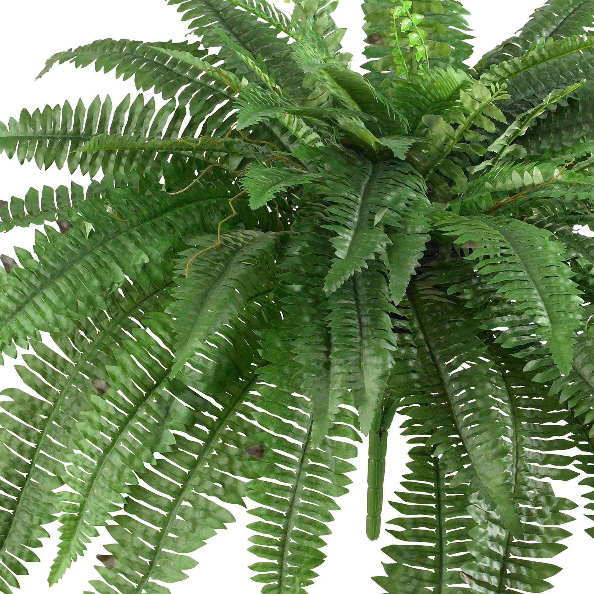 Nearly Natural 22in & 48in Artificial Boston Fern Hanging Plants - Set of 2 Realistic Fake Ferns in Hanging Baskets - Perfect for Indoor Home Decor, Porch, Patio & Office Greenery