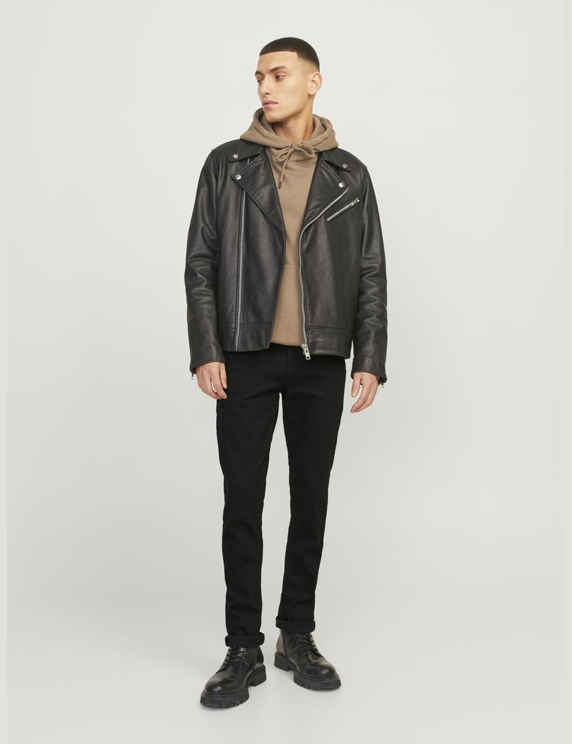 Jack & Jones Glenn Slim Fit Black Jeans for Men | Casual Wear
