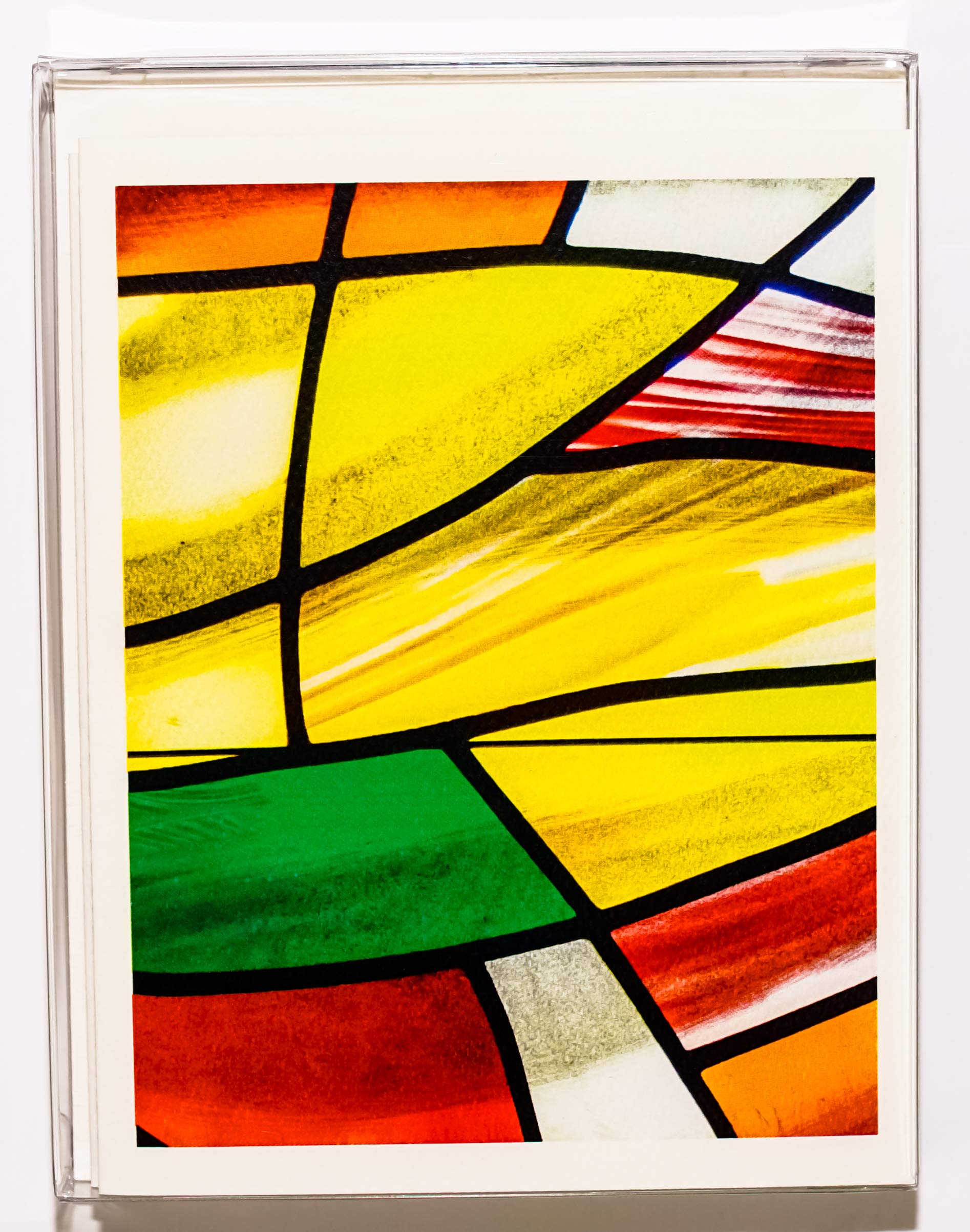Stained Glass & Mosaic Tile Photography Note Cards - Boxed Set of 16 Blank Greeting Cards (4.25