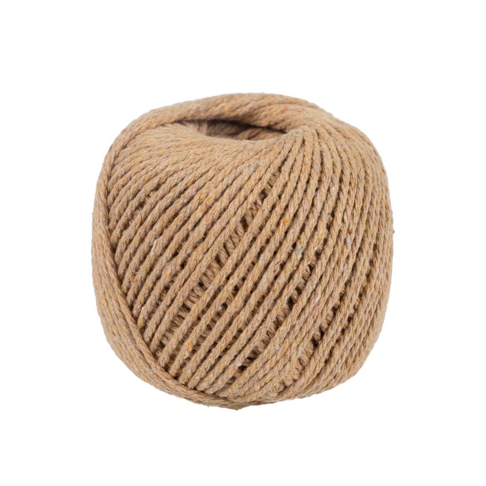 50M Natural Cotton Rope for Macrame - 2mm to 5mm Thick DIY Craft Cord - 20 Color Options for Wall Hangings, Plant Hangers, Home Decor & Gift Wrapping - Perfect for Boho Style Decorations and Handmade Crafts