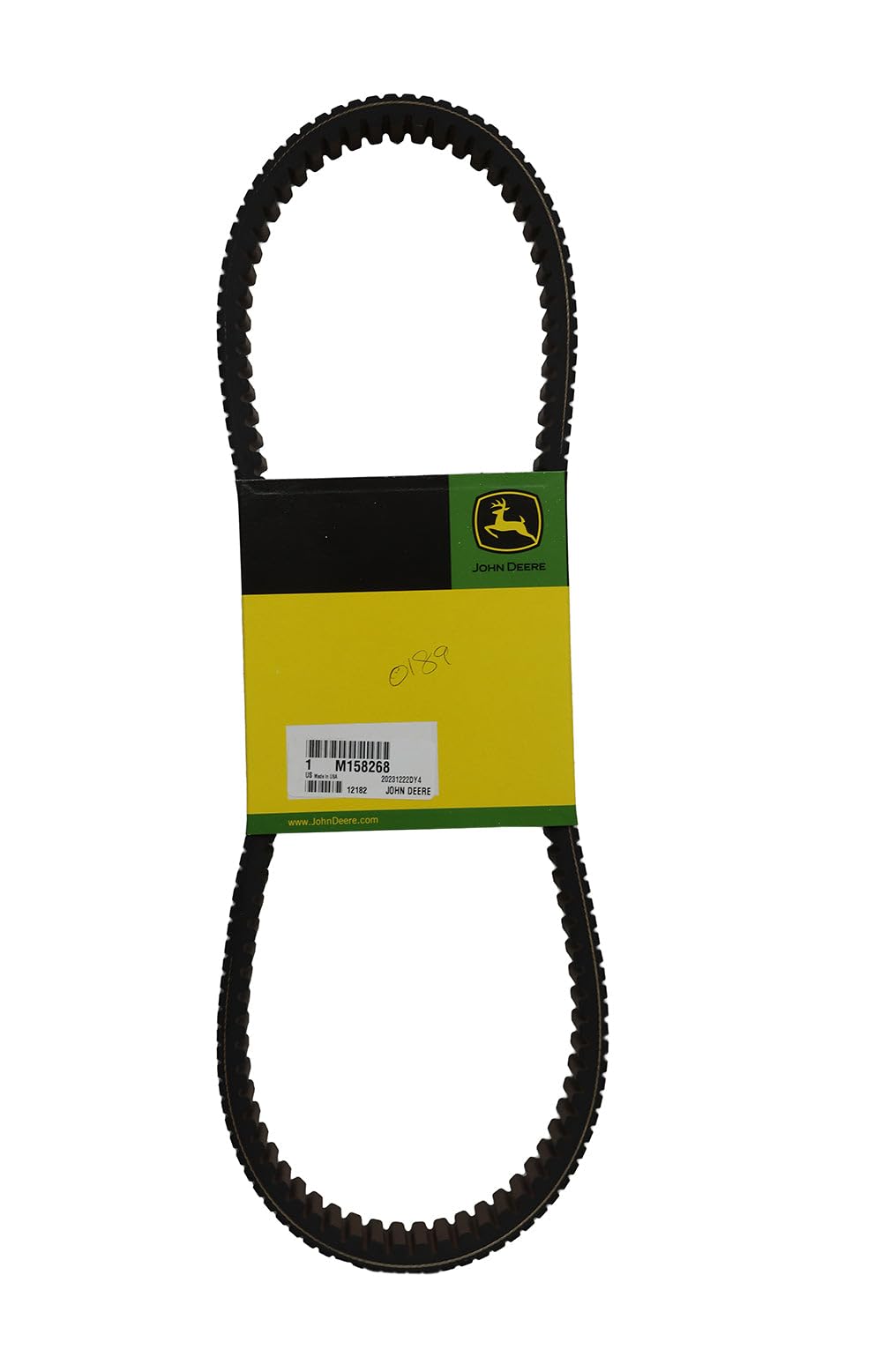 John Deere Original Equipment Synchronous Belt M158268 - High-Performance Tractor & Agricultural Machinery Replacement Part for Smooth Operation