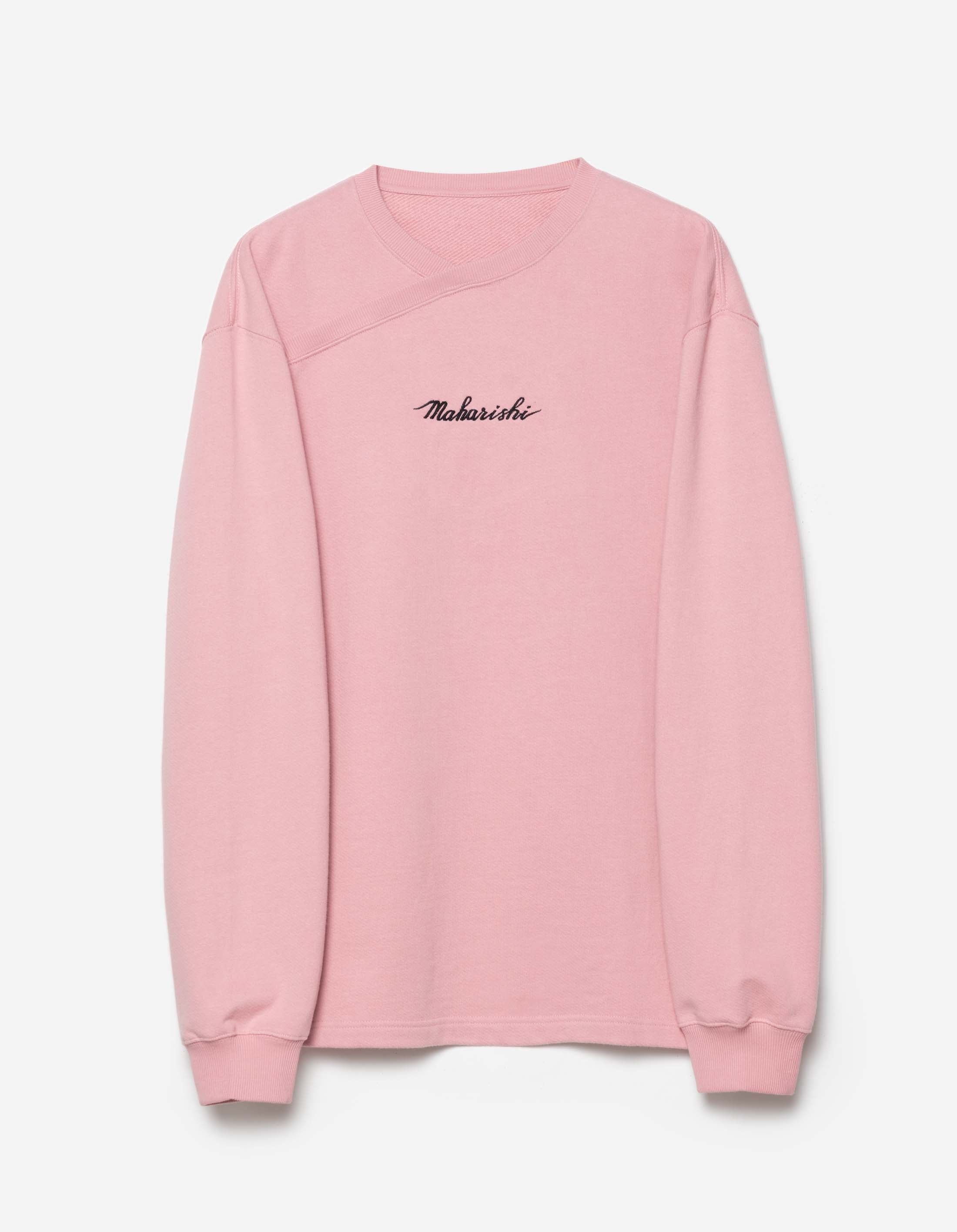 6009 Caduceus Monk Crew Sweat Pink - Soft Cotton Pullover Hoodie for Men & Women | Yoga, Gym, Casual Wear