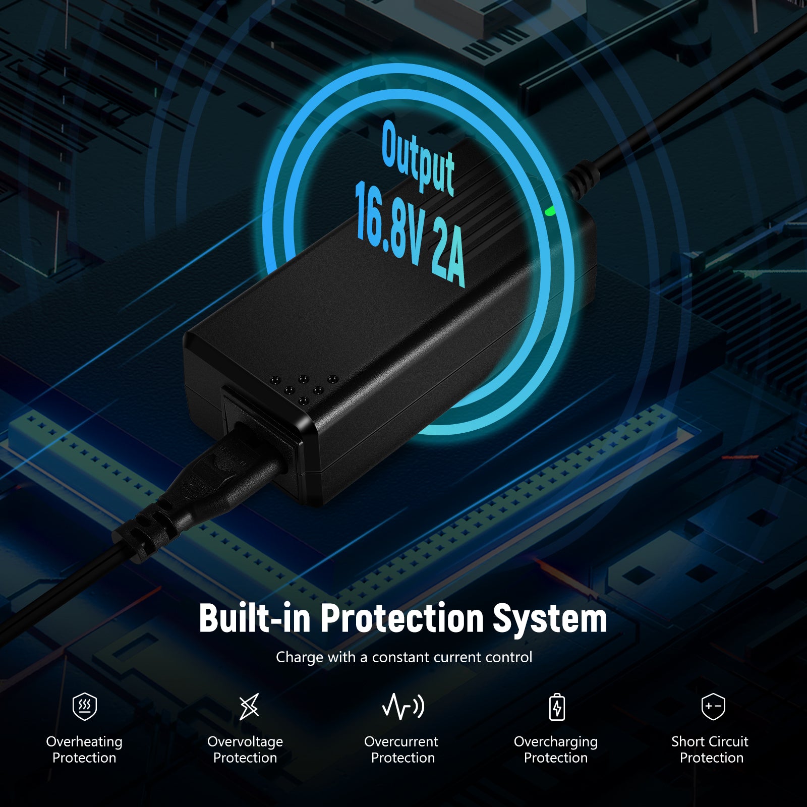 NEEWER D-Tap Battery Charger - Fast & Reliable Power Solution for Cameras, LED Lights, and Video Equipment - Perfect for On-the-Go Filmmakers and Photographers