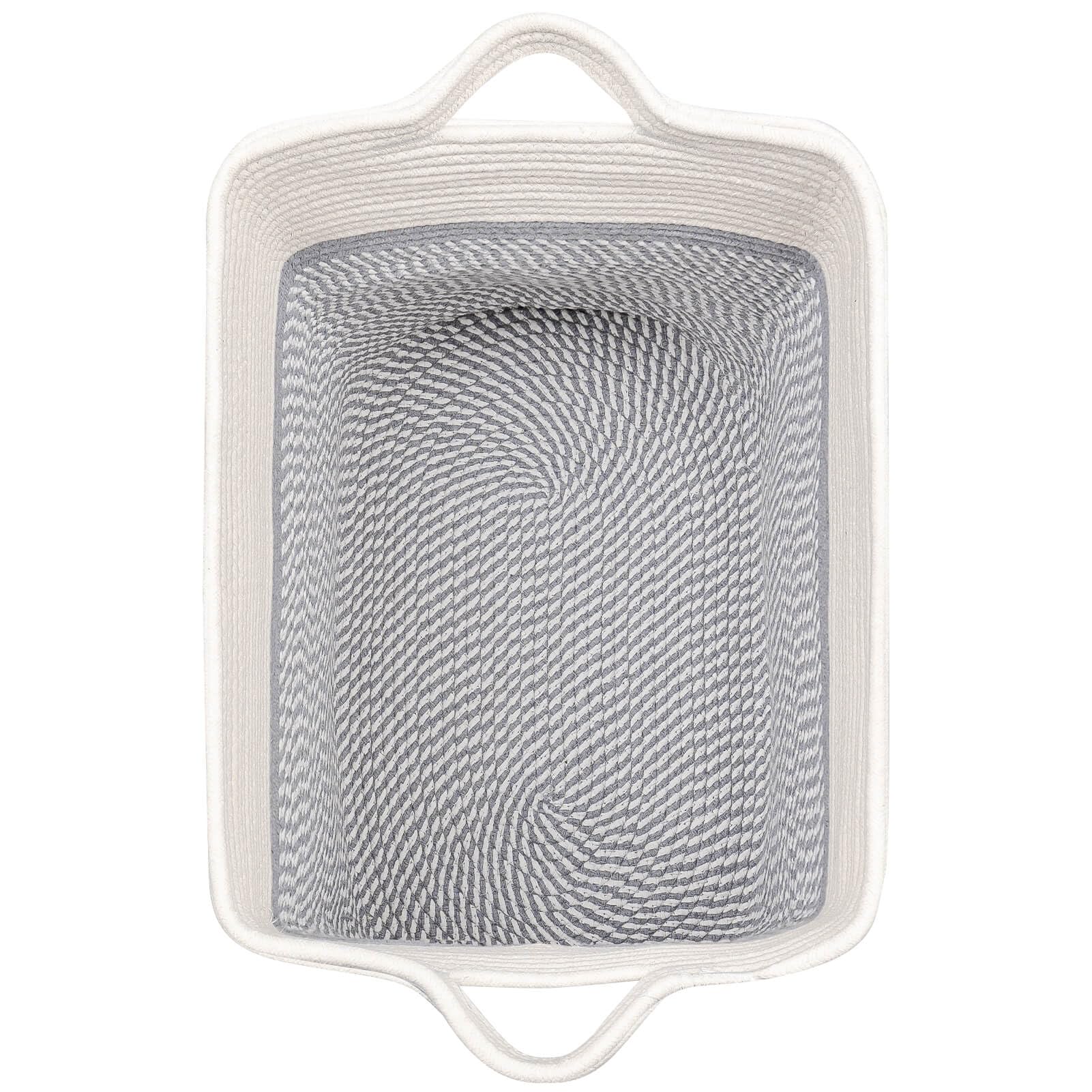Laughbird Large Woven Storage Basket - Collapsible Cotton Rope Basket for Laundry, Toys & Blankets | Home & Nursery Organizing