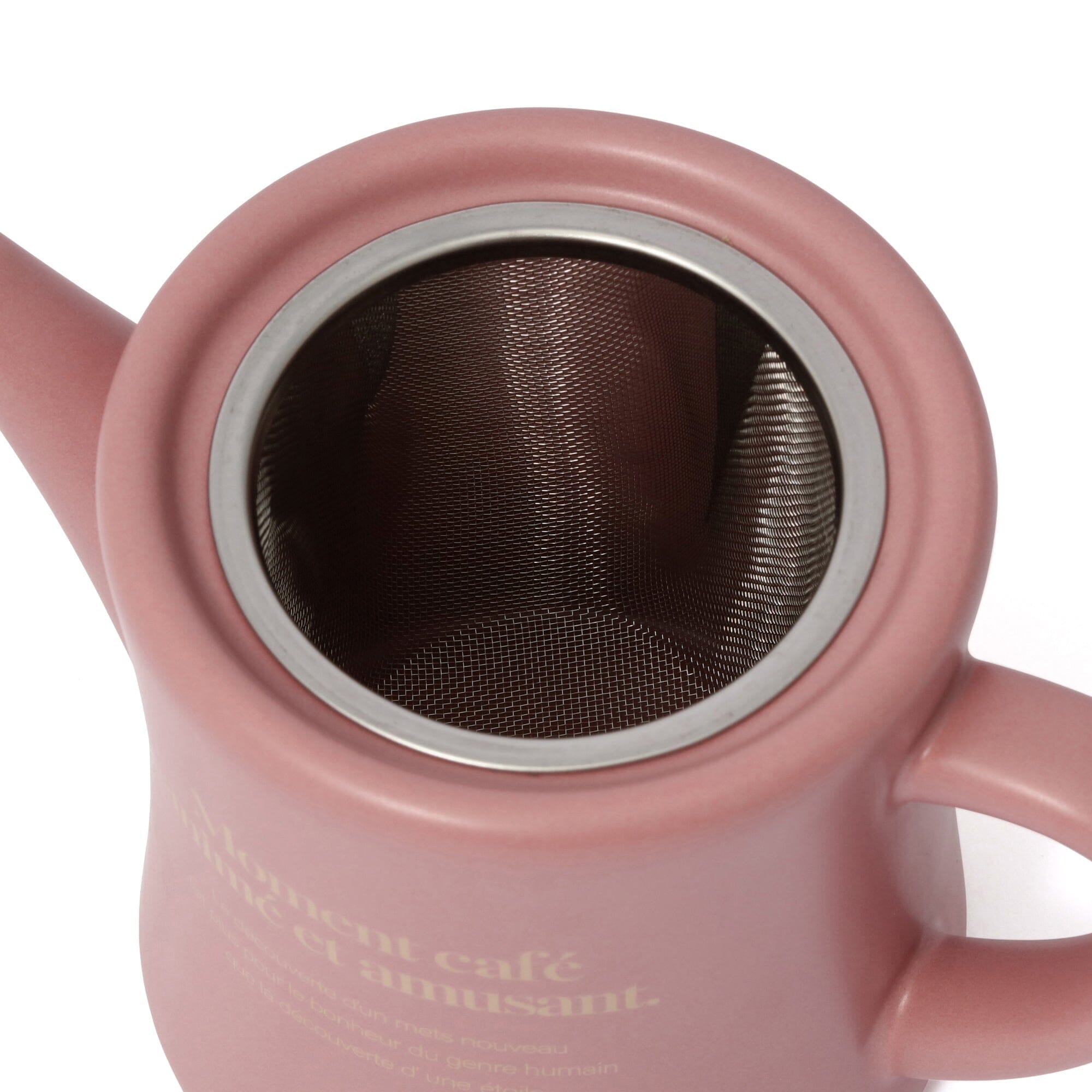 Premium Pink Le Cafe Teapot - Elegant Porcelain Tea Kettle with Infuser - Perfect for Afternoon Tea, Gifts & Home Decor