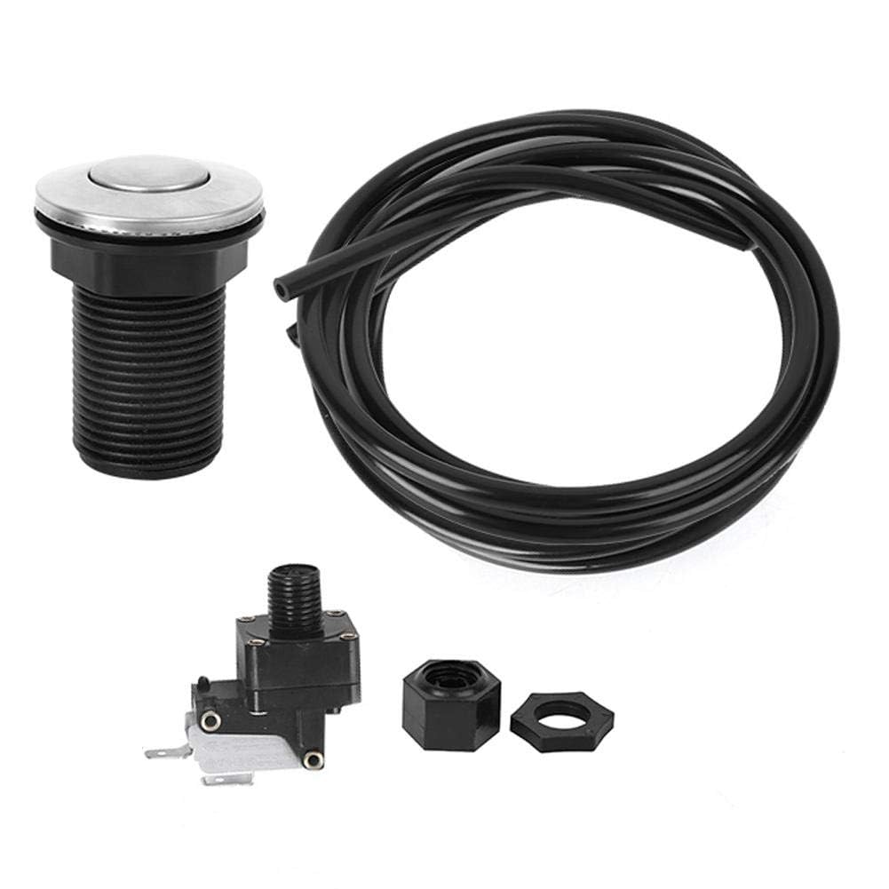 Air Switch Air Hose Button Kit for Garbage Disposal & Bathtub - Easy Installation, Waterproof Design for Kitchen Sink & Bathroom Use