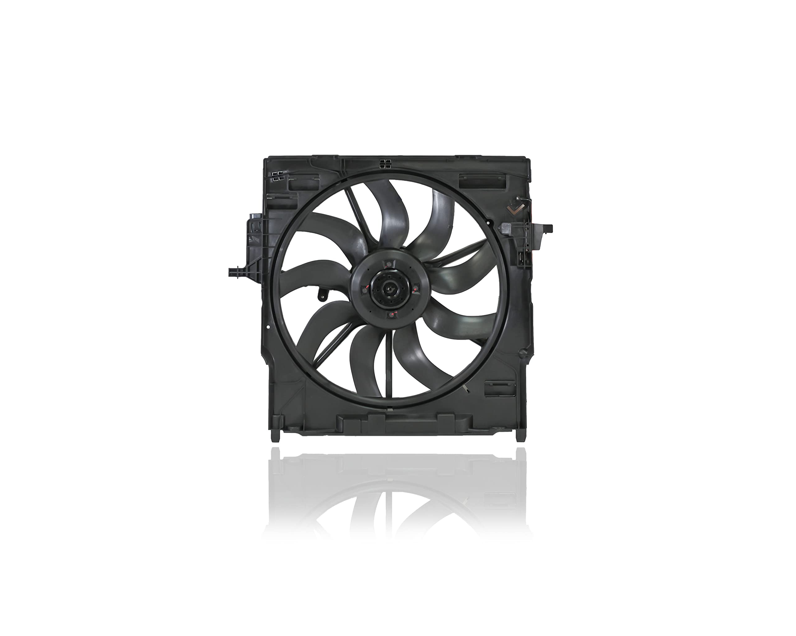 BMW X5 X6 Engine Cooling Fan Assembly - Direct Replacement for 17427634471, Compatible with 2014-2018 BMW X5 3.0L Gas/Diesel, 2016-2018 X5 E-Hybrid, 2015-2018 X6 - Perfect for Engine Overheating Protection & Cooling System Repair