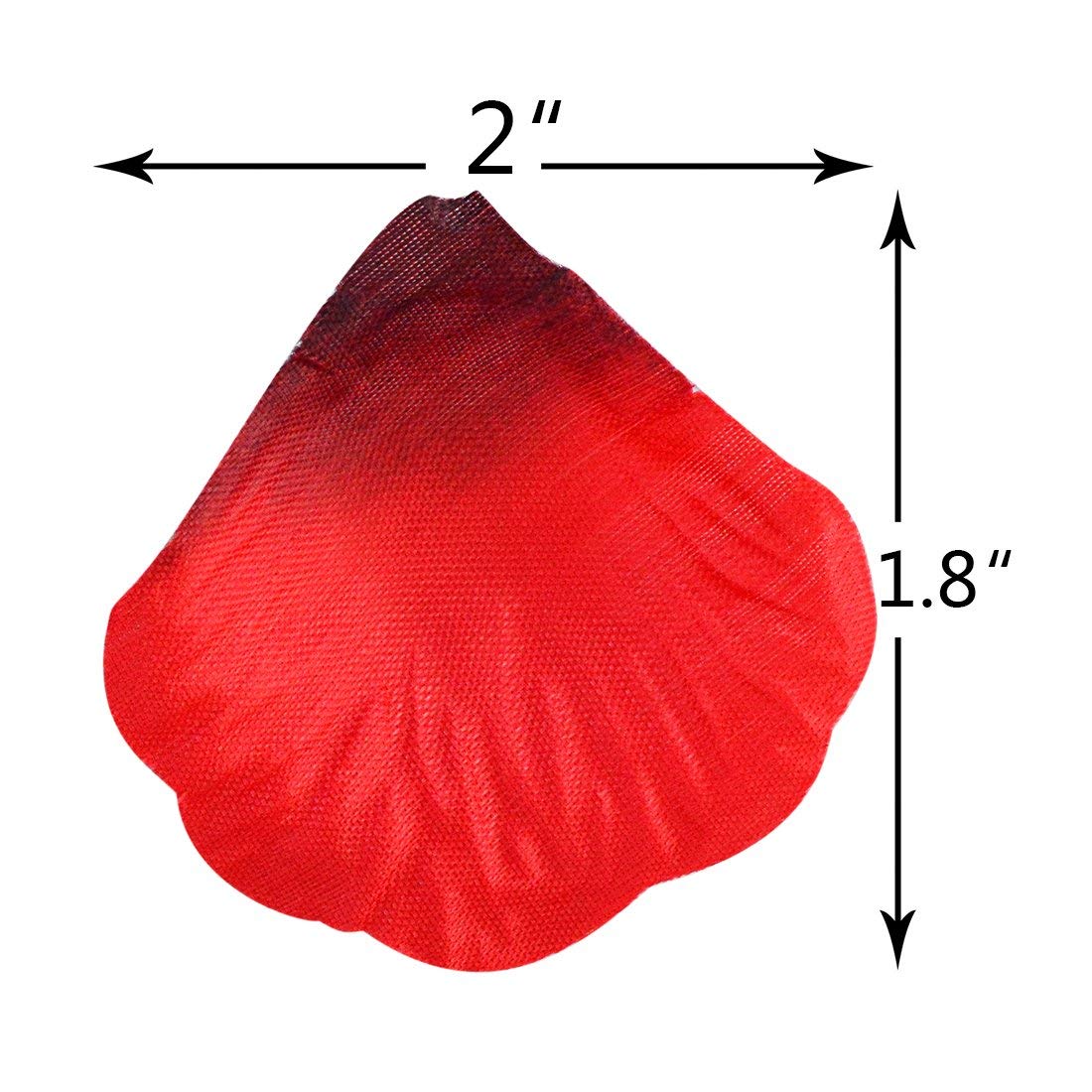 2200 Pcs Premium Silk Rose Petals - Orange Wedding Decorations, Anniversary Party Supplies, Romantic Scatter Flowers for Aisle, Table & Venue Decor