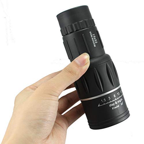 16x52 High Power Monocular Telescope with Dual Focus - 66M/8000M Long Range for Astronomy, Bird Watching, Hiking & Travel - Compact & Portable for Outdoor Adventures