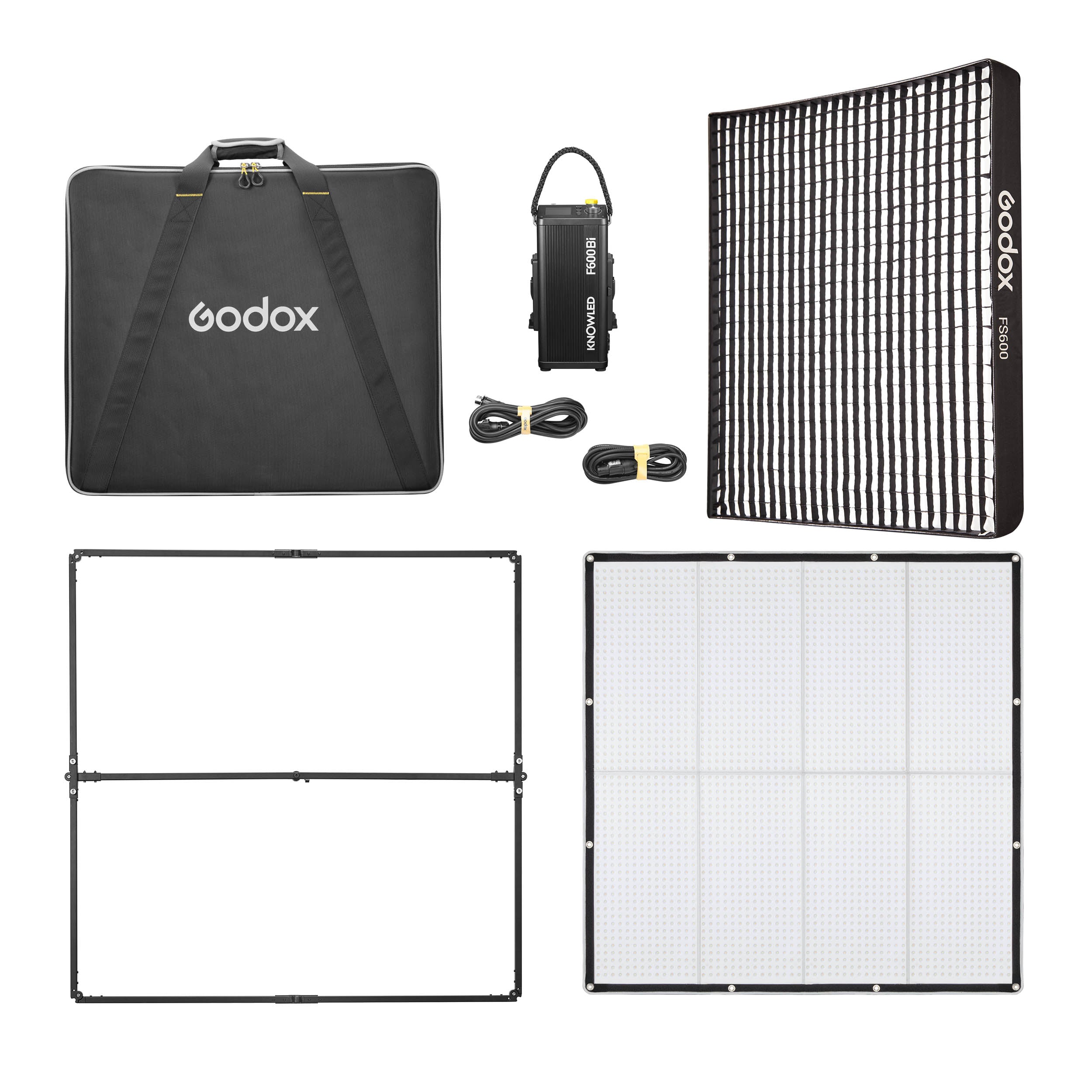 KNOWLED F600Bi 4x4 Feet IP65 Waterproof Flexible LED Panel - Professional Cine Lighting for Film Studio, Photography & Video Production