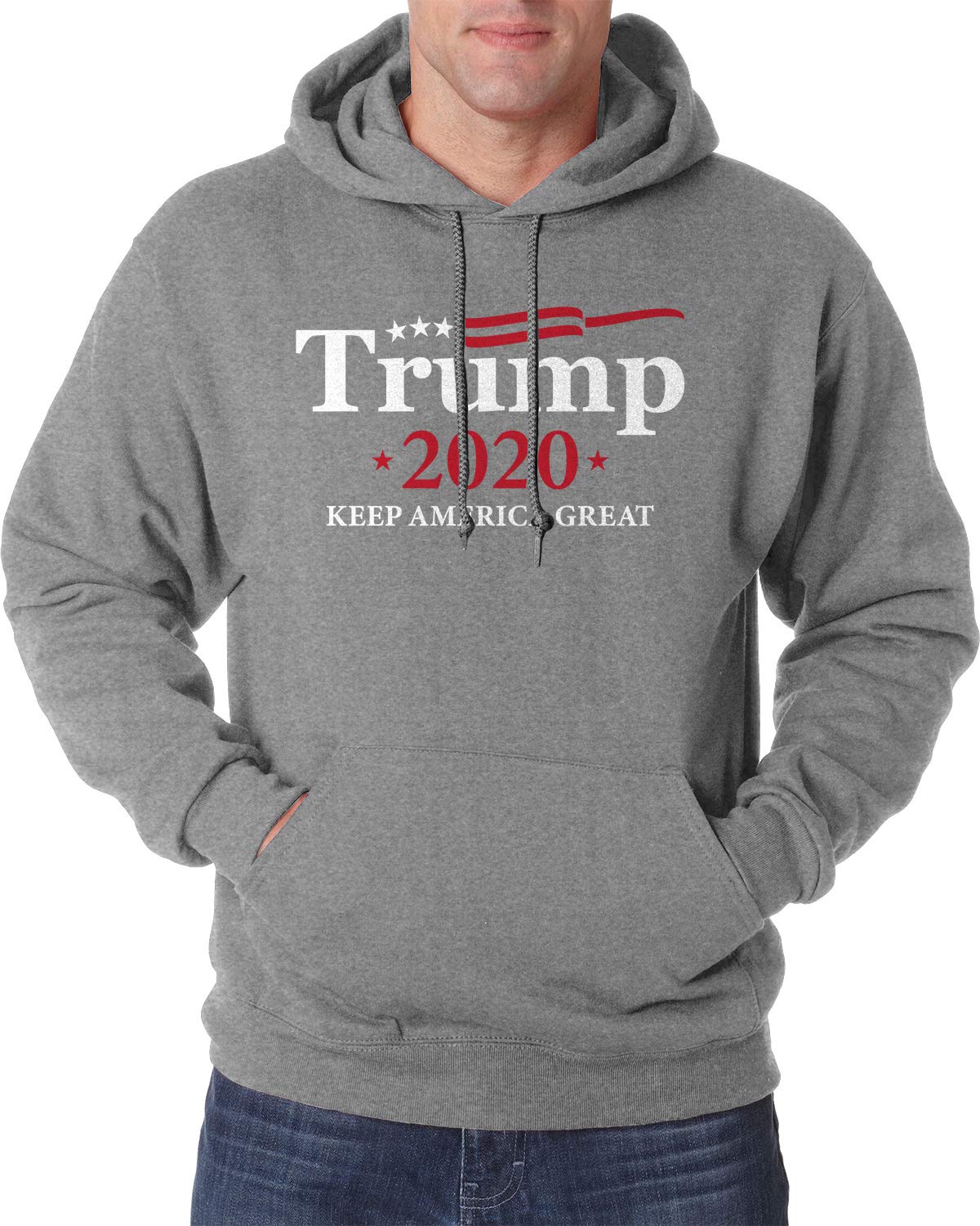 Donald Trump 2020 Keep America Great Hoodie - Patriotic Sweatshirt for Supporters | Rally, Election Day & Political Events
