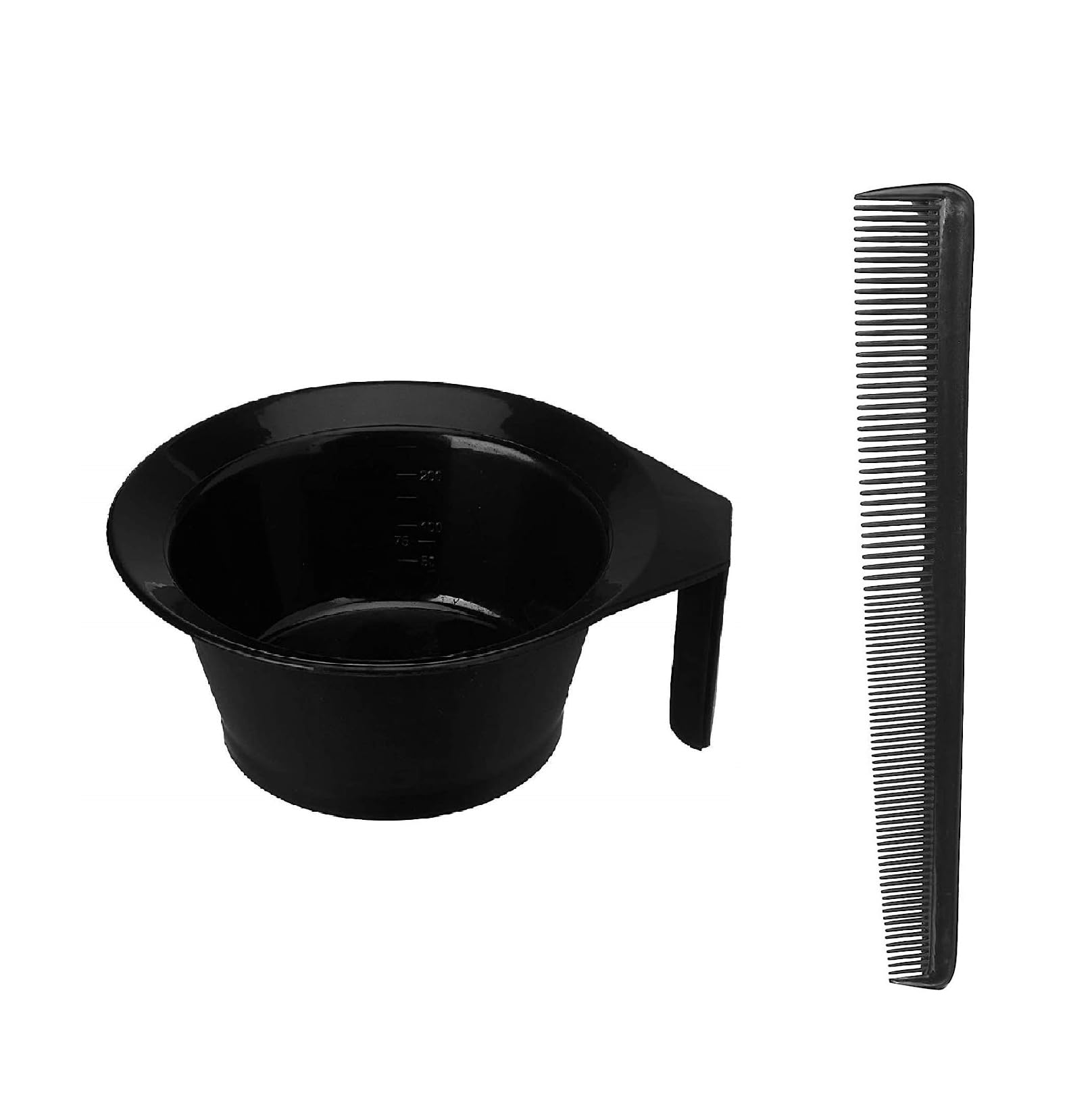 ZAUKY Professional Hair Cutting Comb & Styling Dye Applicator Set - Includes 1 Hair Comb & 1 Color Mixing Bowl with Handle for Salon, Home Haircuts & DIY Hair Coloring