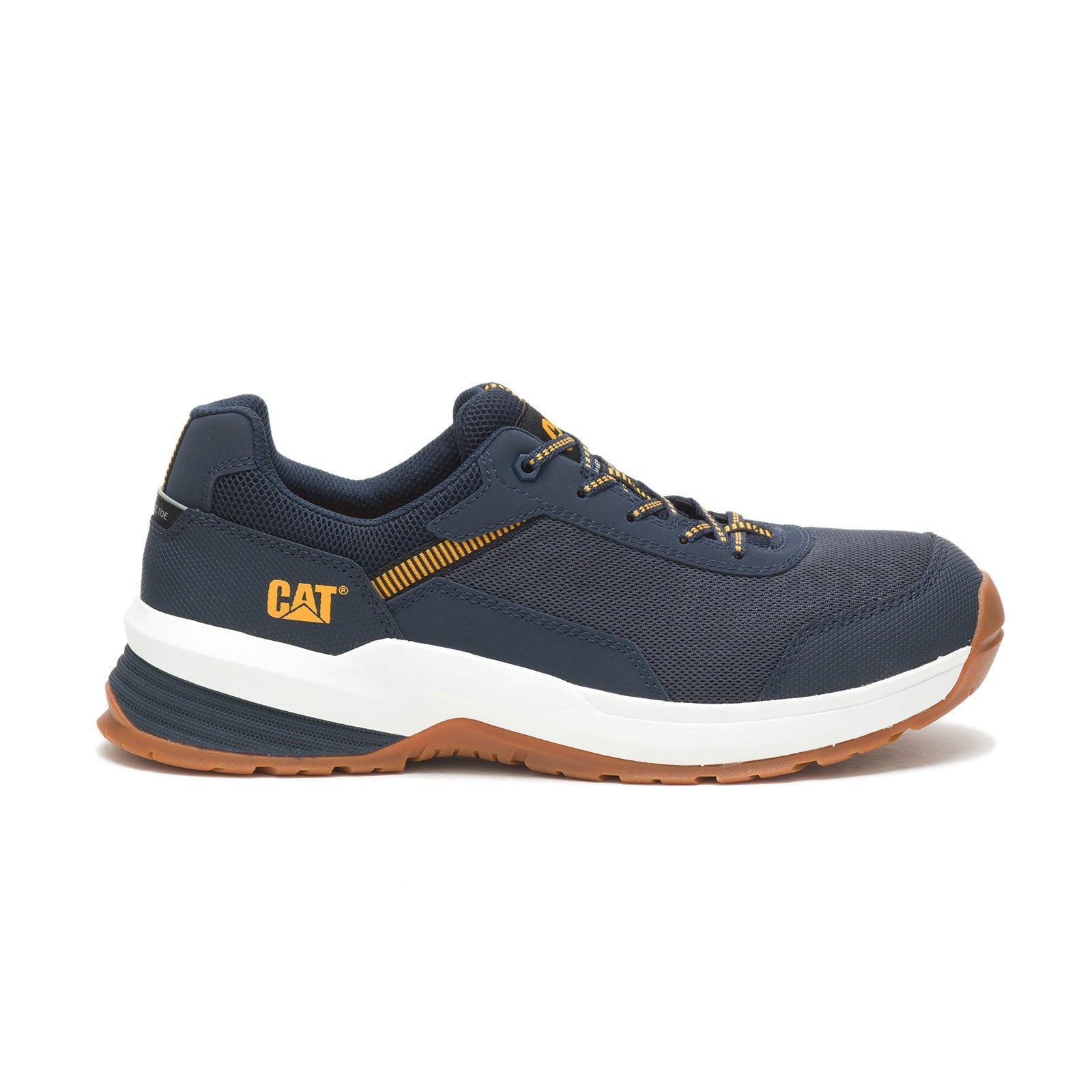 Streamline 2.0 Composite Toe Mesh Work Shoes for Men - Navy Blue Safety Shoes - Lightweight & Breathable for Construction, Warehouse & Industrial Work