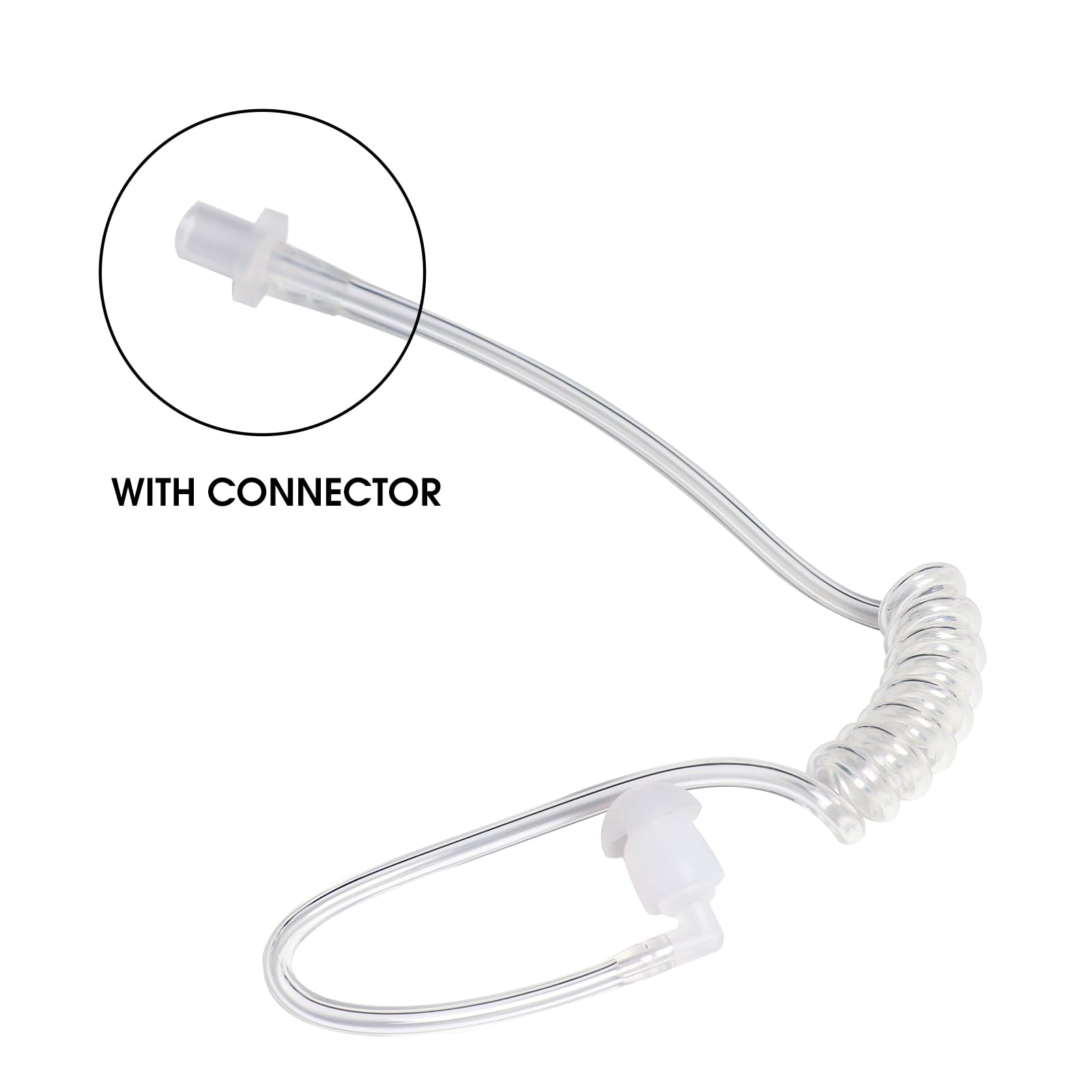 2 Pack Walkie Talkie Earpiece - Acoustic Coil Tube Replacement Headset for Baofeng, Motorola, Kenwood, Retevis & Midland Two-Way Radios | Discreet Spy Game & Security Communication Accessory | Perfect for Outdoor Adventures, Events & Professional Use