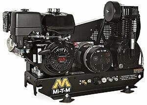Portable Base Mount Air Compressor & Generator Combo - 1500W Power for Home, Job Site & Outdoor Use - Ideal for DIY Projects, Emergency Power & RV Camping