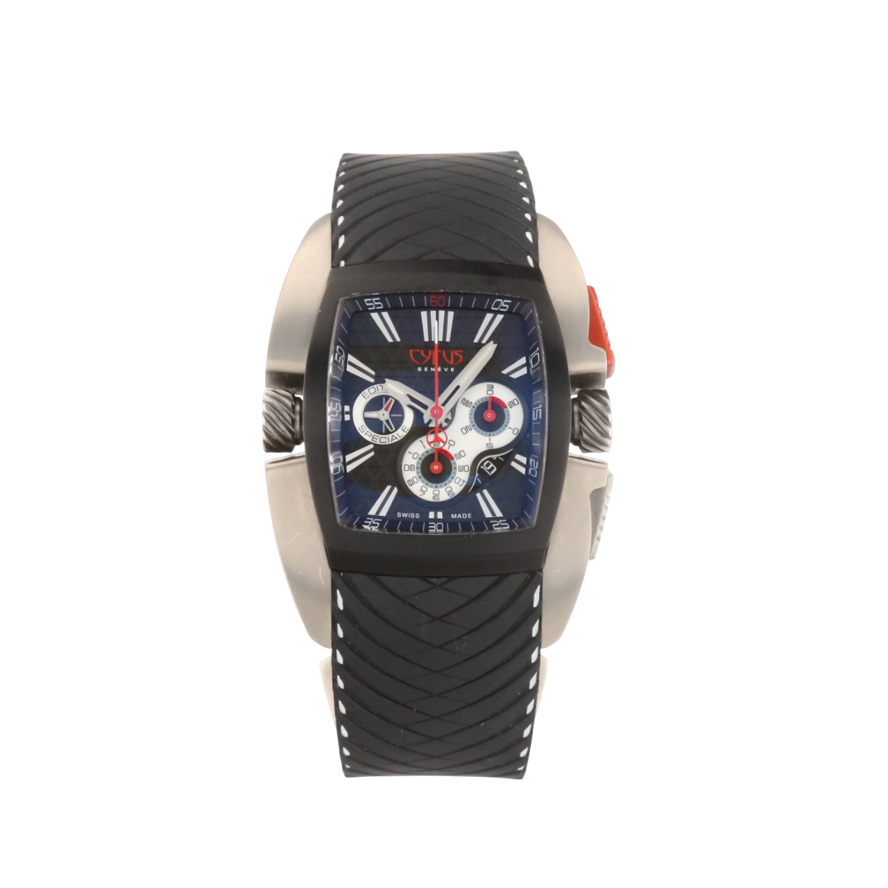 Cyrus Geneve Monaco GP Titanium Men's Watch - Luxury Swiss Automatic Chronograph for Business & Formal Occasions