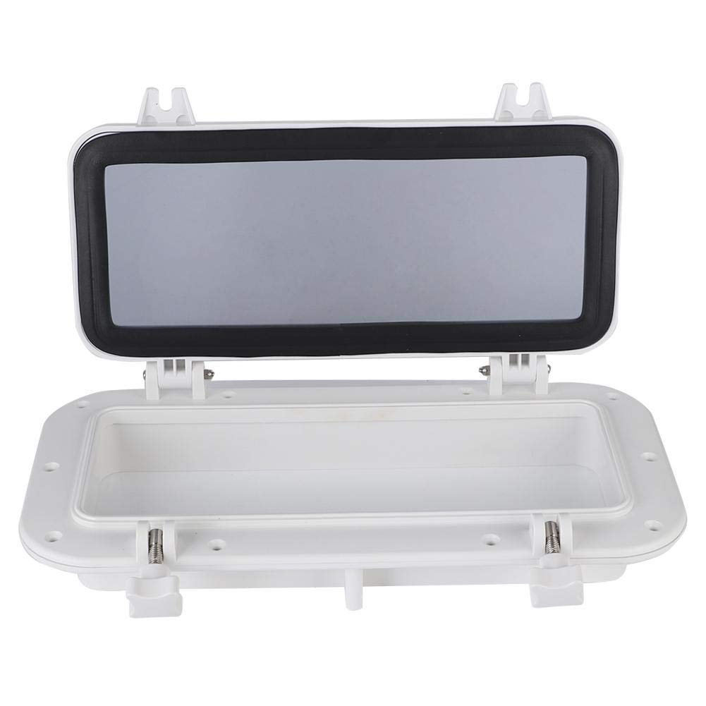 Marine Boat Porthole Window 400x200mm Rectangular UV-Resistant Portlight Glass for Yachts, Ships & Boats - Waterproof & Durable for Harsh Sea Conditions