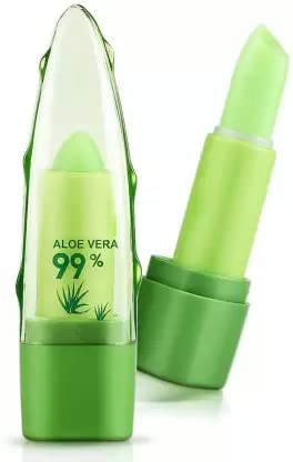 Natural Aloe Vera Lip Balm - Long-Lasting Moisturizing & Color Changing Lip Care for Dry Lips | Day & Night Use, Perfect for Outdoor Activities & Makeup Routine