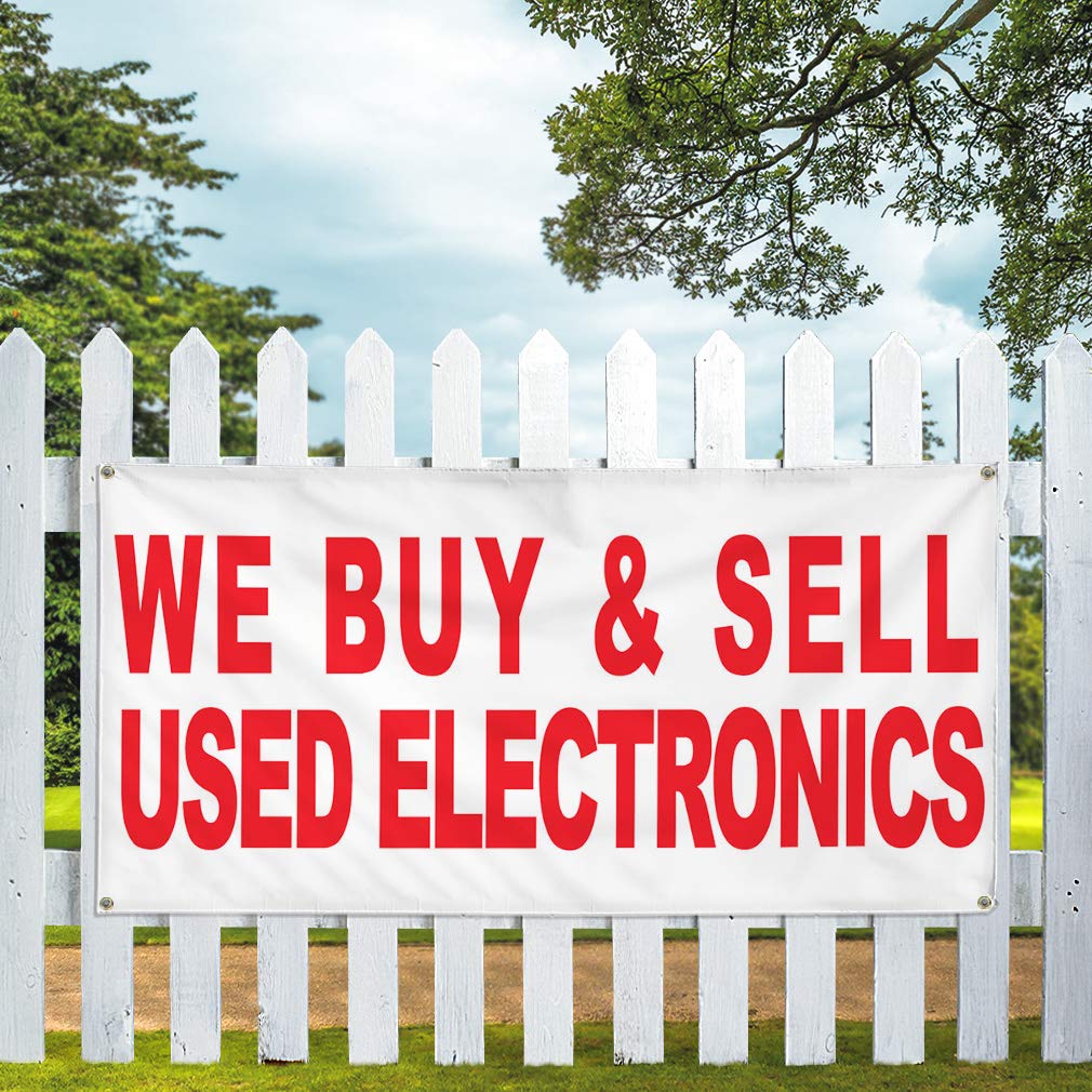 Durable 48x96 Inches Vinyl Banner with 8 Grommets - Weatherproof Outdoor Business Sign for Yard, Industrial & Commercial Use | Multiple Sizes Available | Perfect for Advertising, Events & Sales Promotions