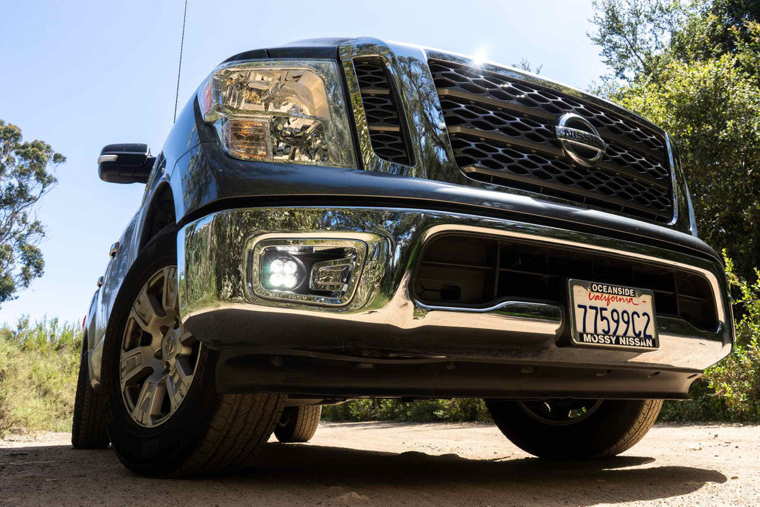 High-Performance LED Fog Light Kit for Nissan Titan 2017-2018 - Durable Off-Road Lighting for Night Driving & Bad Weather Conditions