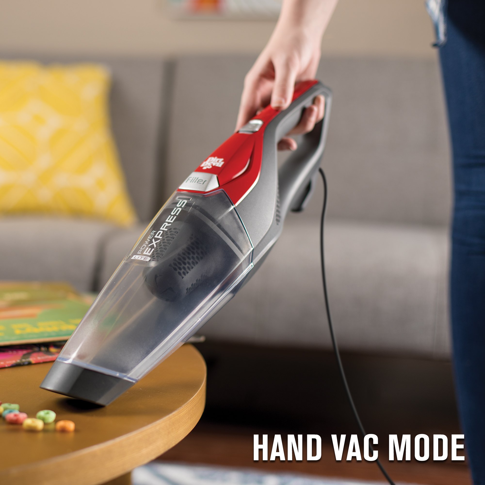 Dirt Devil Power Express Stick Vacuum Cleaner - Lightweight Bagless Corded Vacuum for Home, Dorm, Apartment & Small Spaces | Perfect for Hard Floors, Carpets & Quick Cleanups