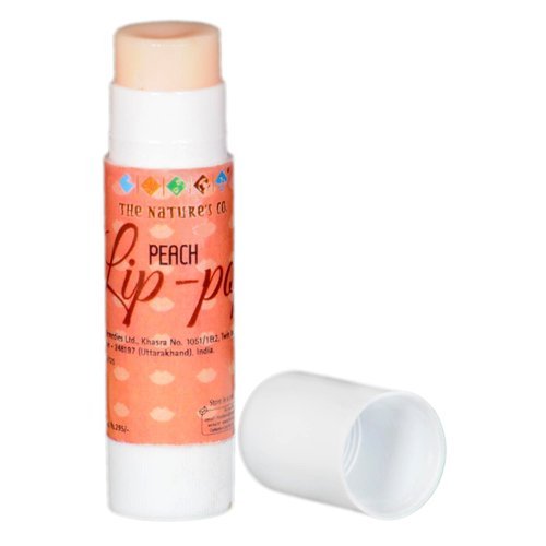 Nature's Co. Peach Lip Balm - Hydrating & Nourishing Lip Care with Natural Ingredients - Perfect for Dry Lips, Daily Moisturizing & On-the-Go Use