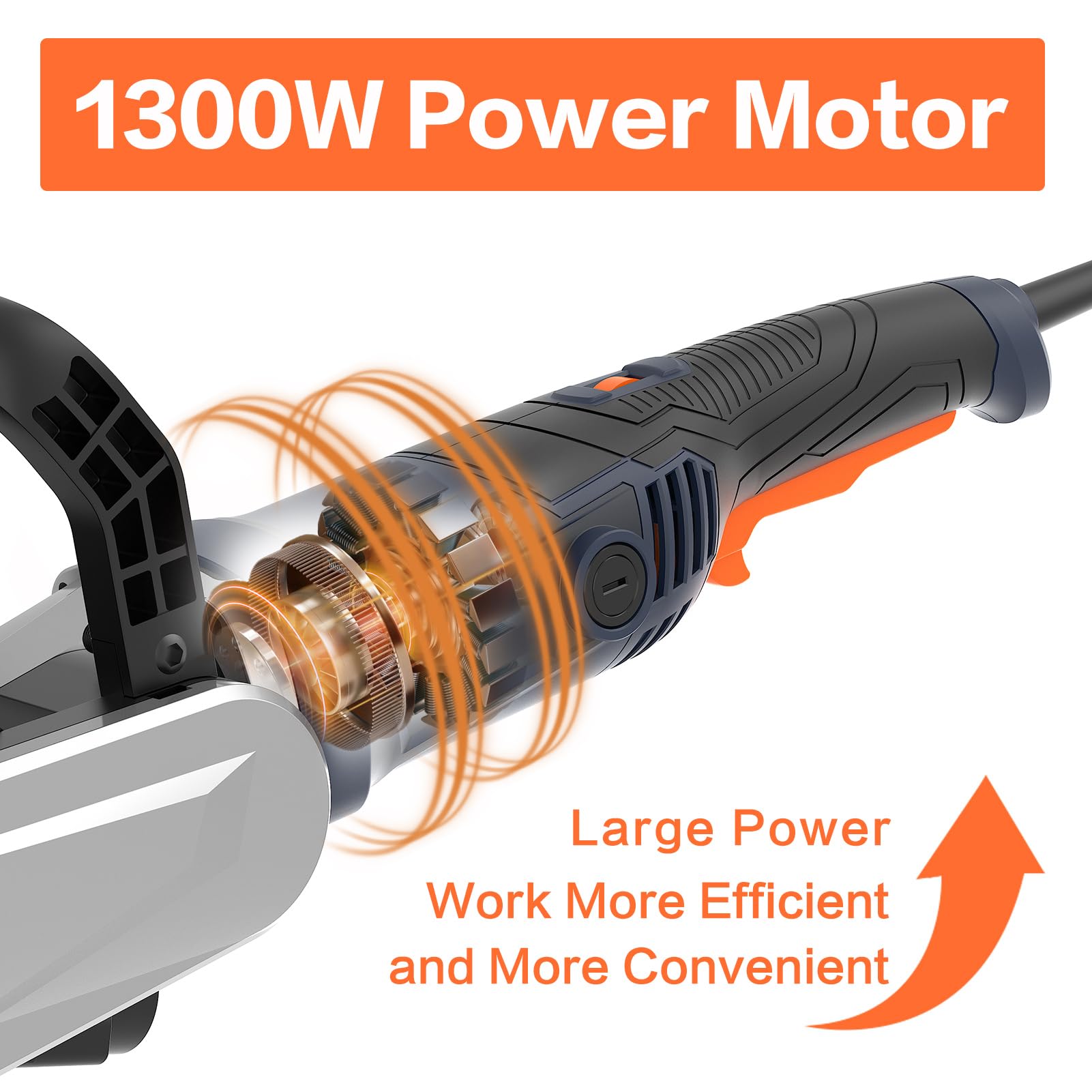 MAXXT 1300W Burnishing Polishing Machine - 6-Speed Variable 3200RPM Electric Drum Grinder with 3 Polishing Wheels - Handheld Stainless Steel Surface Polisher for Metal, Wood & Automotive Finishing