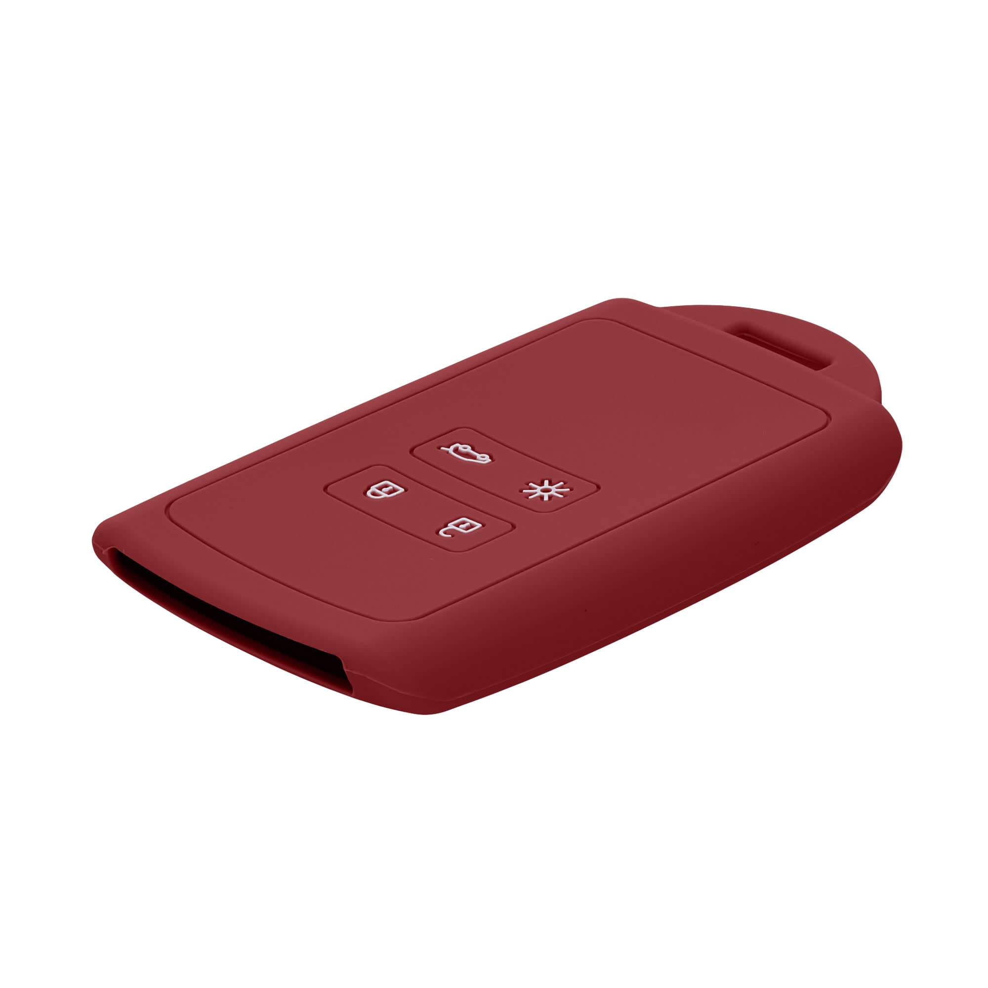 kwmobile Key Cover Compatible with Renault - Dark Red Car Key Fob Case | Protective Shell for Renault Vehicles | Perfect for Daily Use & Travel