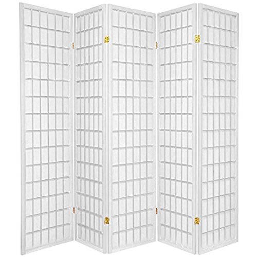 5 Panel Room Divider - Foldable Privacy Screen for Home & Office - Perfect for Room Separation, Nursery, Dorm, and Event Spaces