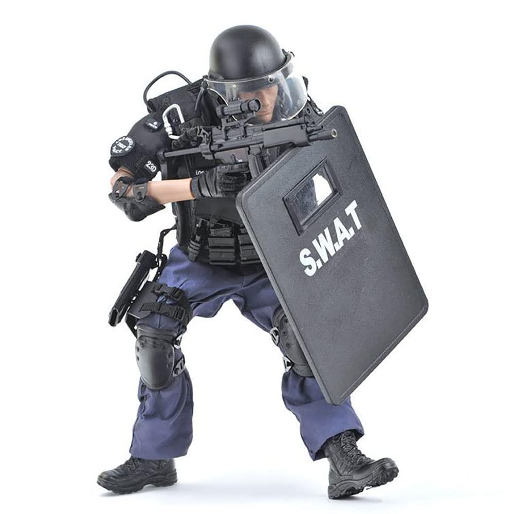 12 Inch SWAT Soldier Action Figure Set with Accessories - Military Collectible Toy for Boys & Adults - Perfect for Display, Gifting, and Role-Playing Scenes