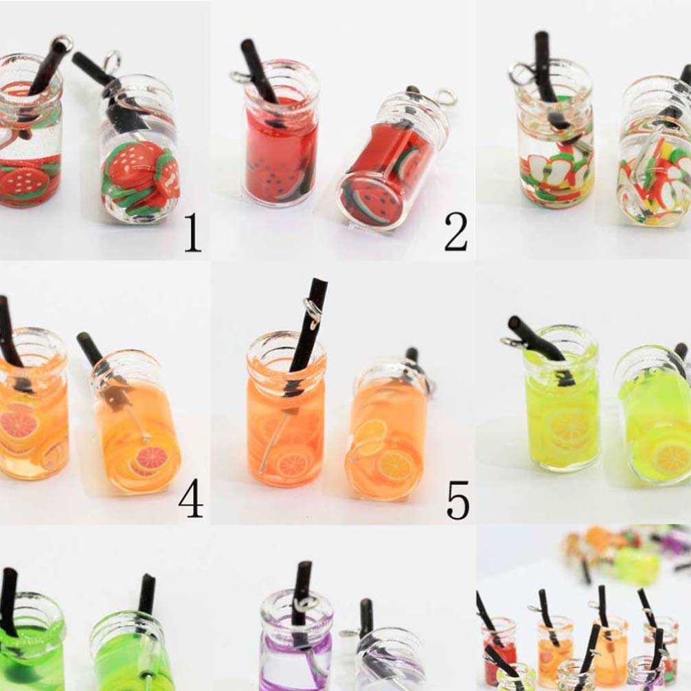 EXCEART Milk Tea Charms Pendant - Fun & Educational Jewelry for Kids to Boost Creativity & Learning | Perfect for Playtime, Dress-Up & Cognitive Development
